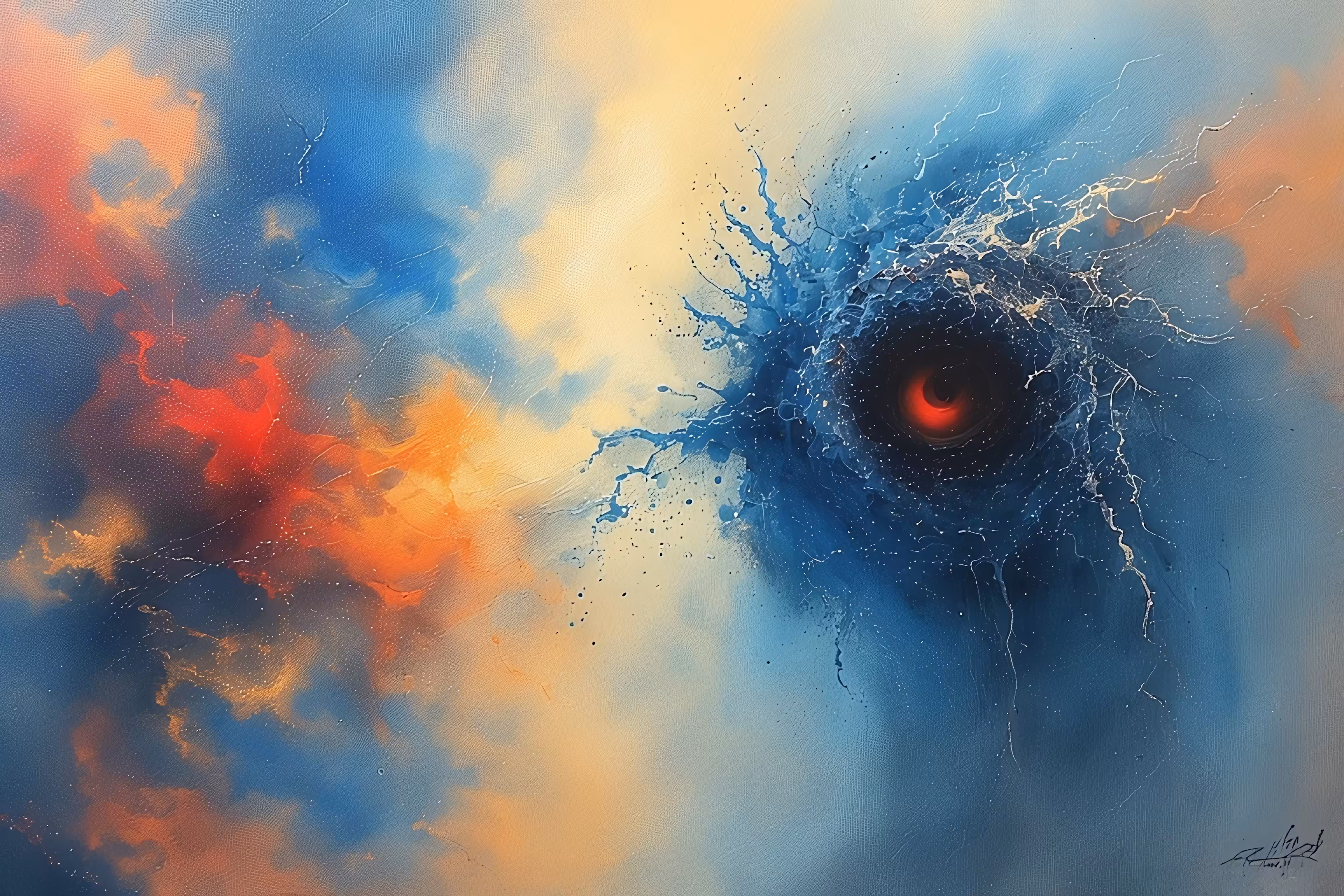 365 Brushstrokes of the Future: The Singularity's Gaze: Cosmic Duality