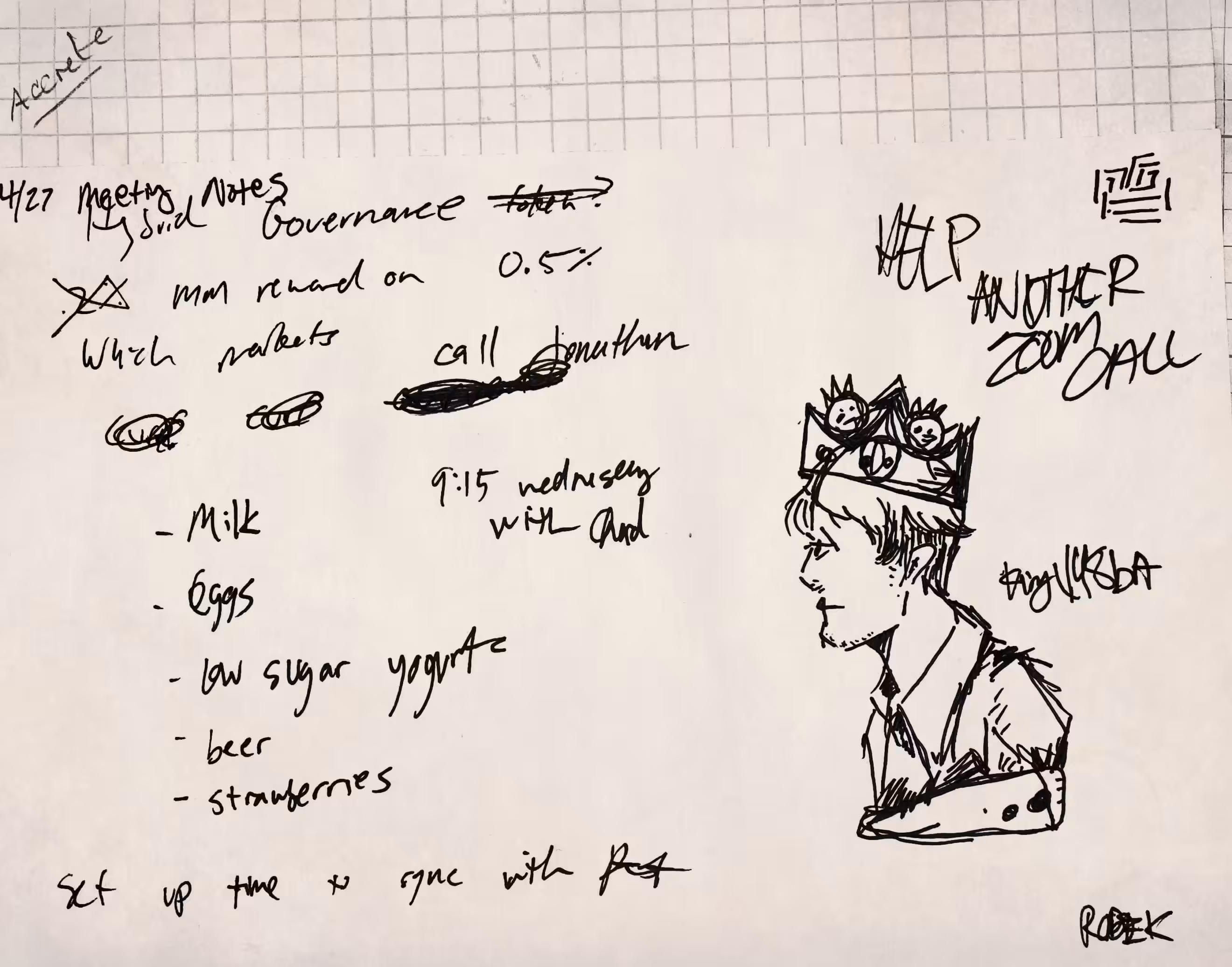 Robek World's Meeting Notes (2021) NFT