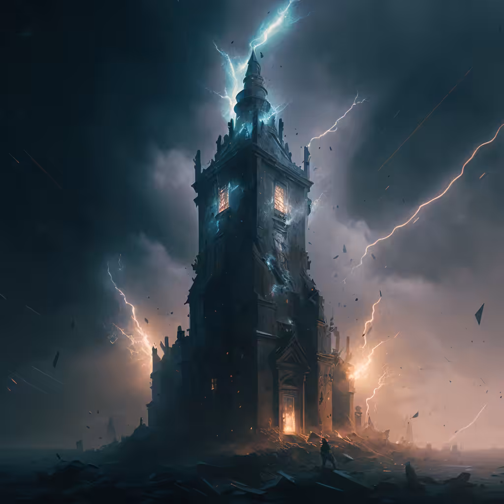 Dark Tarot Card #16: The Tower