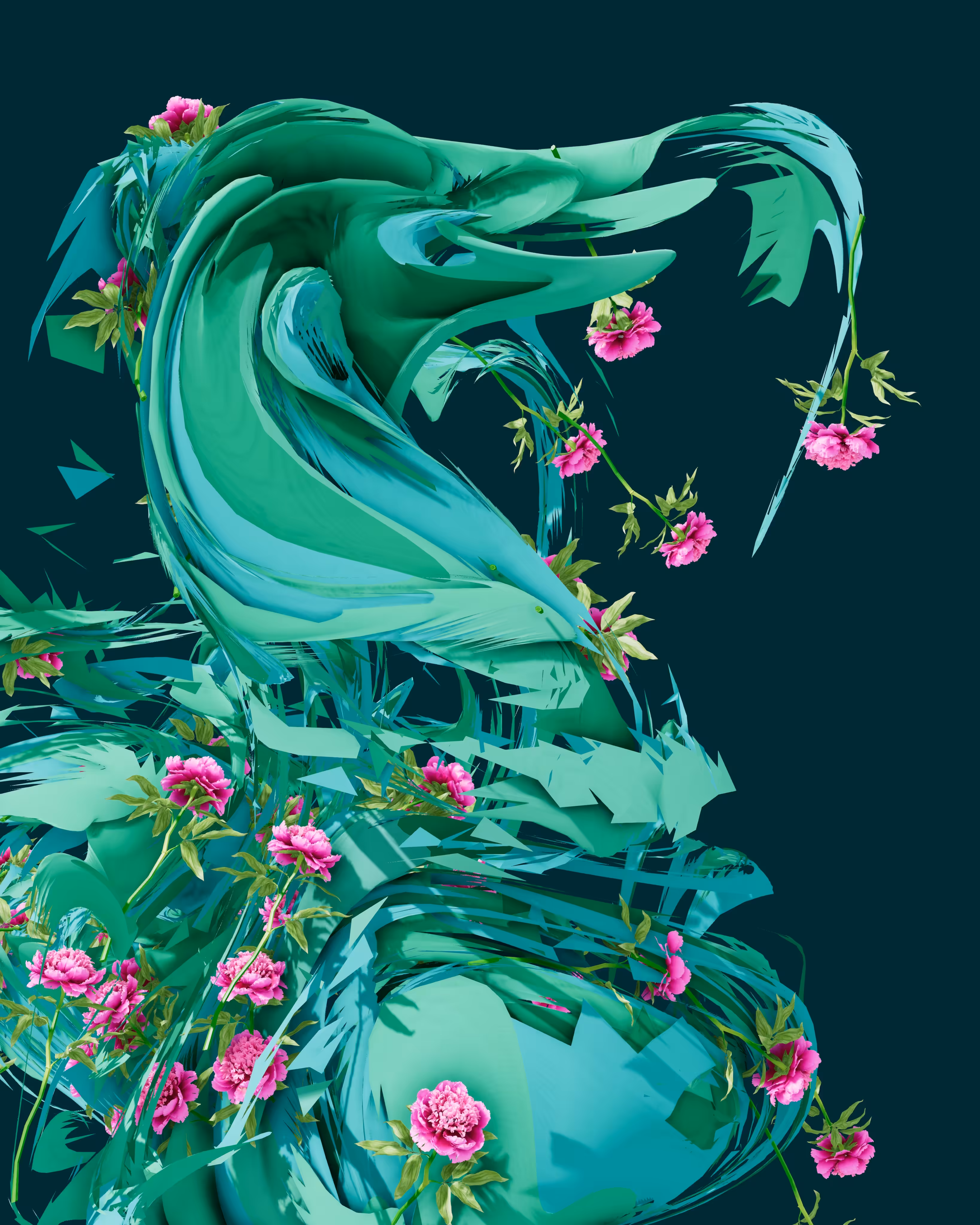 Flower Swirly 02