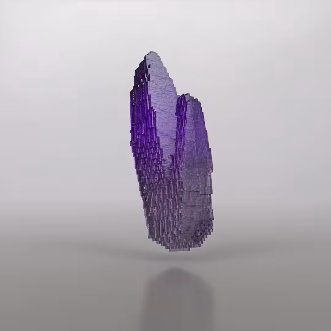 Voxel Amethyst Crystal