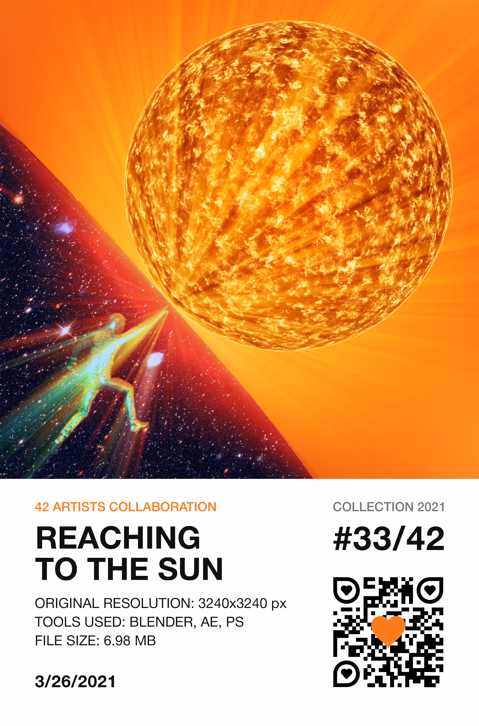 42 Artists Collaboration: 33/42 — REACHING TO THE SUN