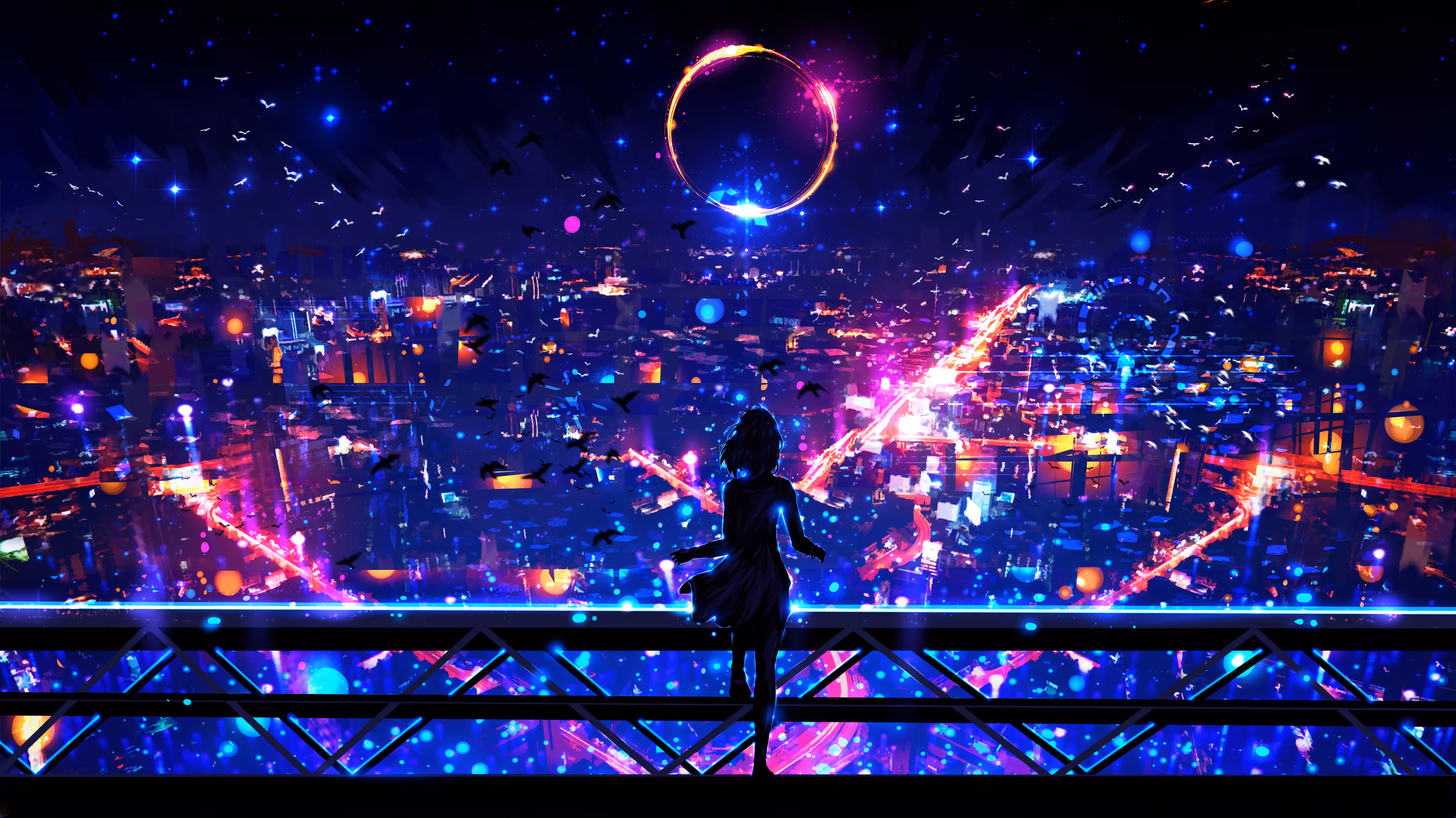 Glowing City