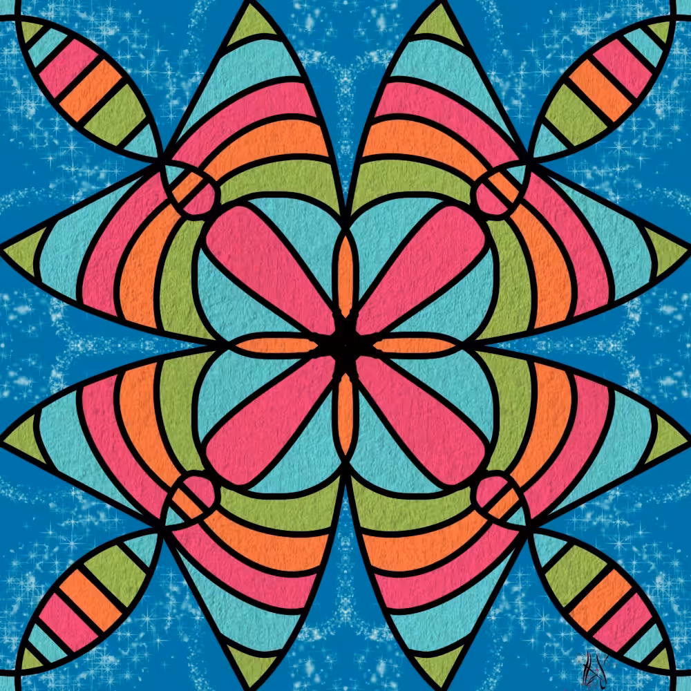 Cosmic Petal Mandala