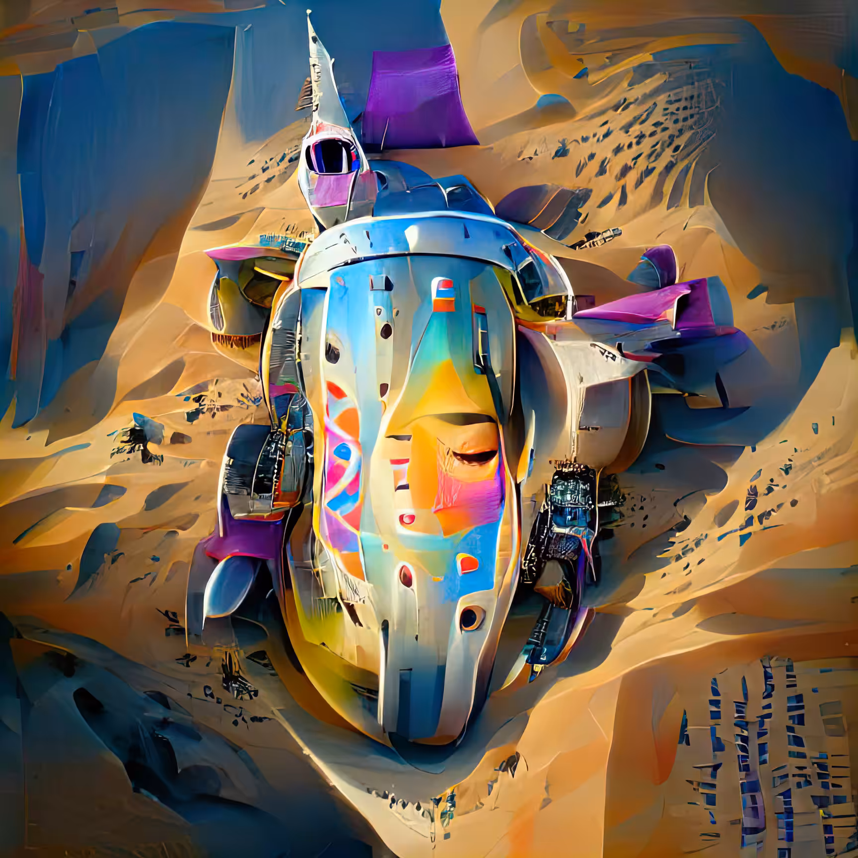 Anne Spalter AI Spaceships: Desert Frigate 5/501