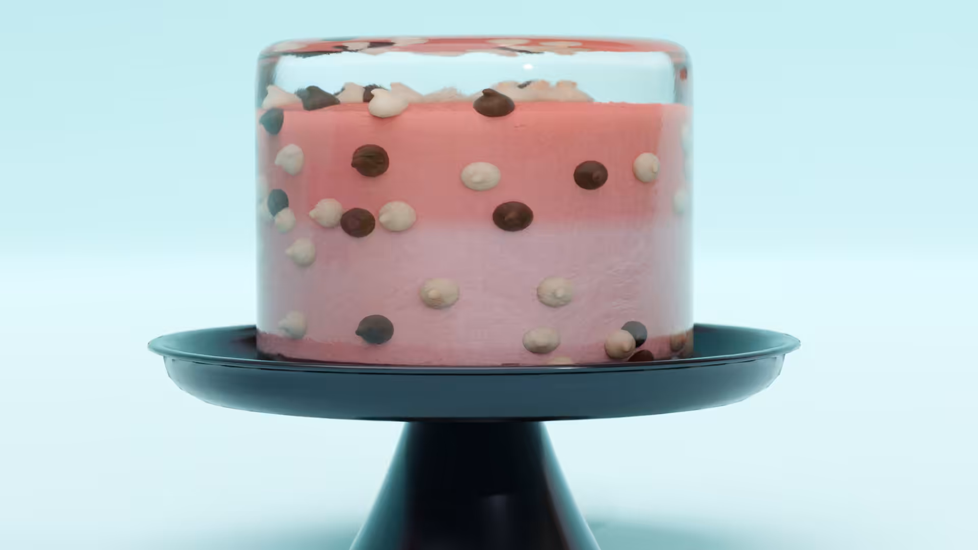 Jelly Chip Cake - Lychee Strawberry