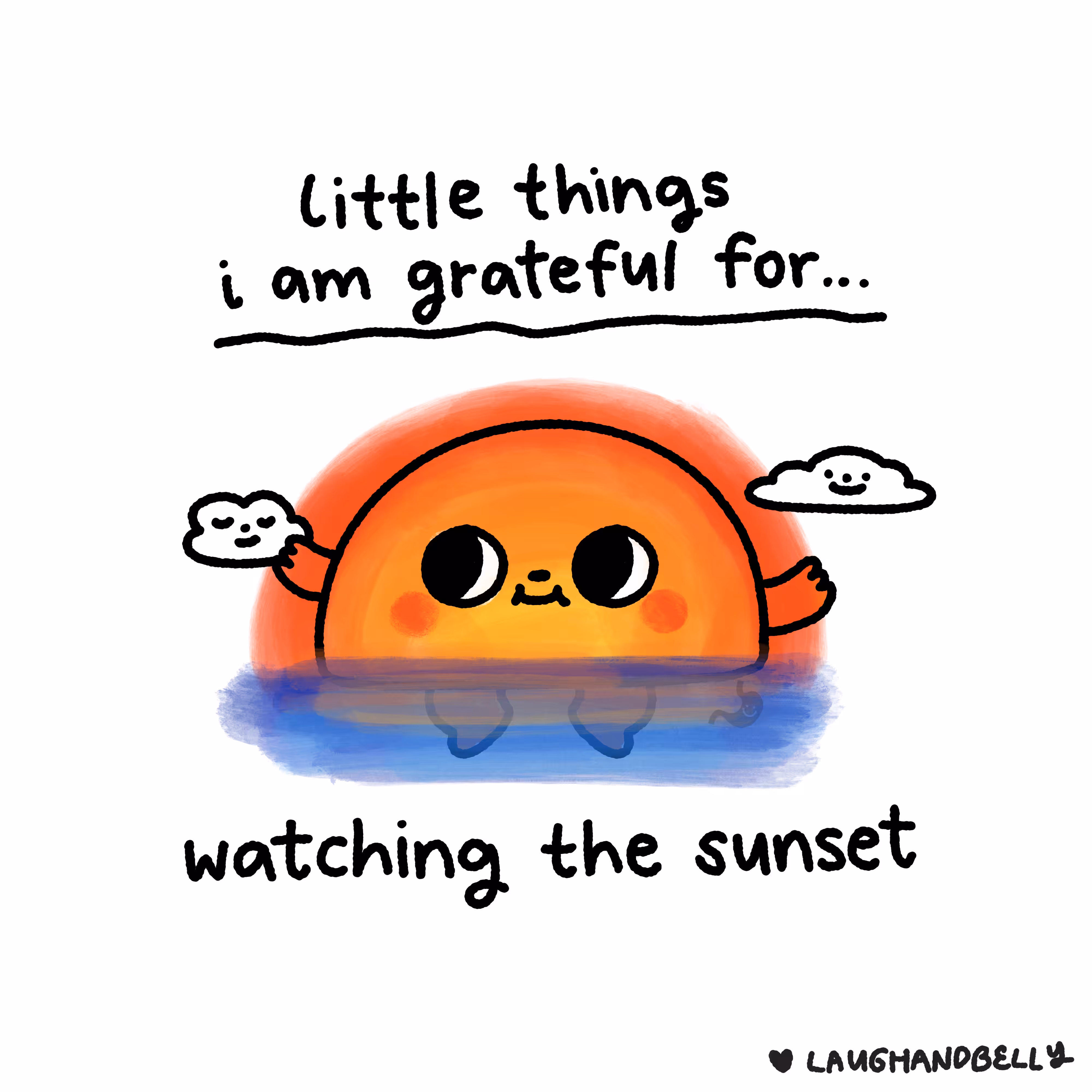little things i am grateful for: Watching the Sunset