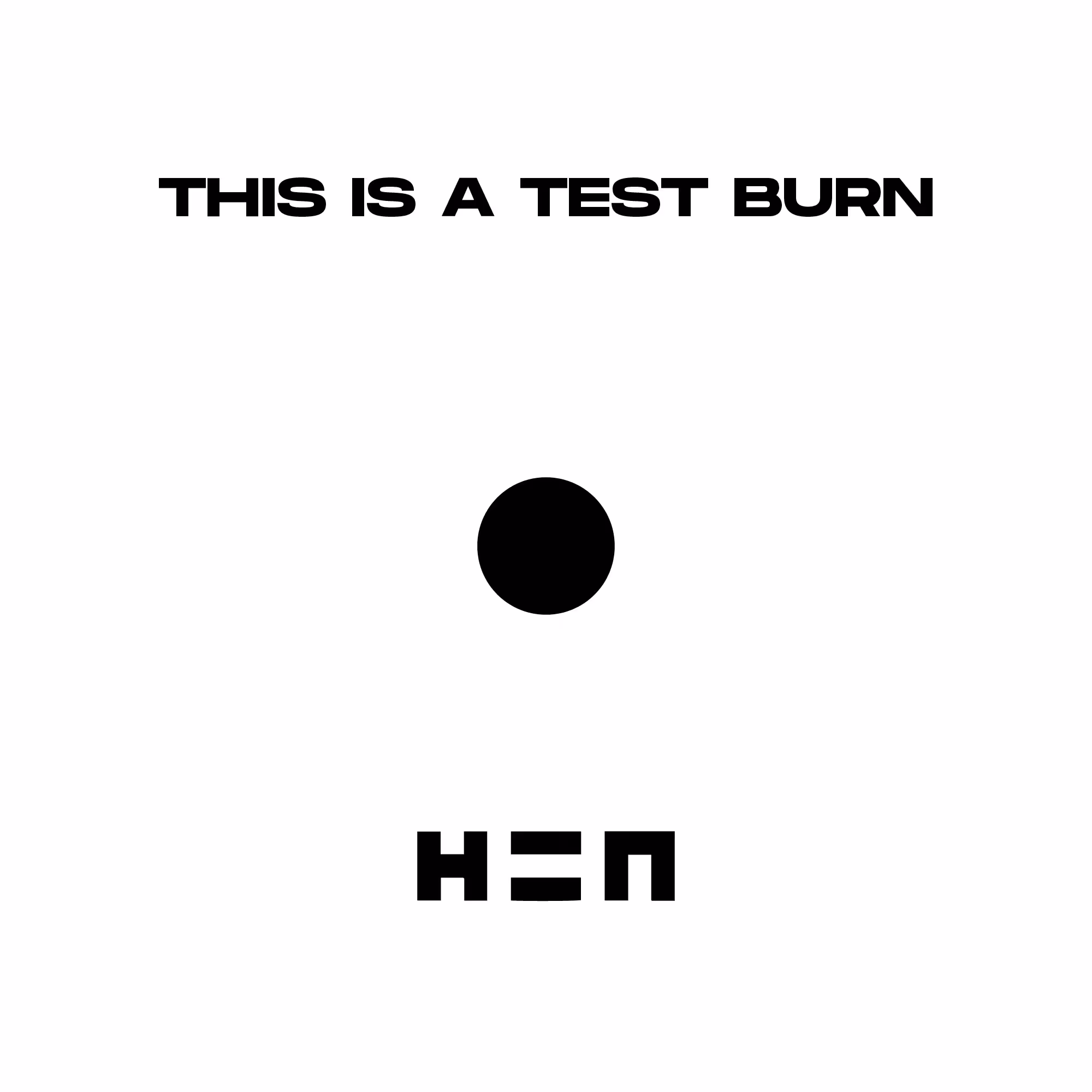 This is burn a test. 
