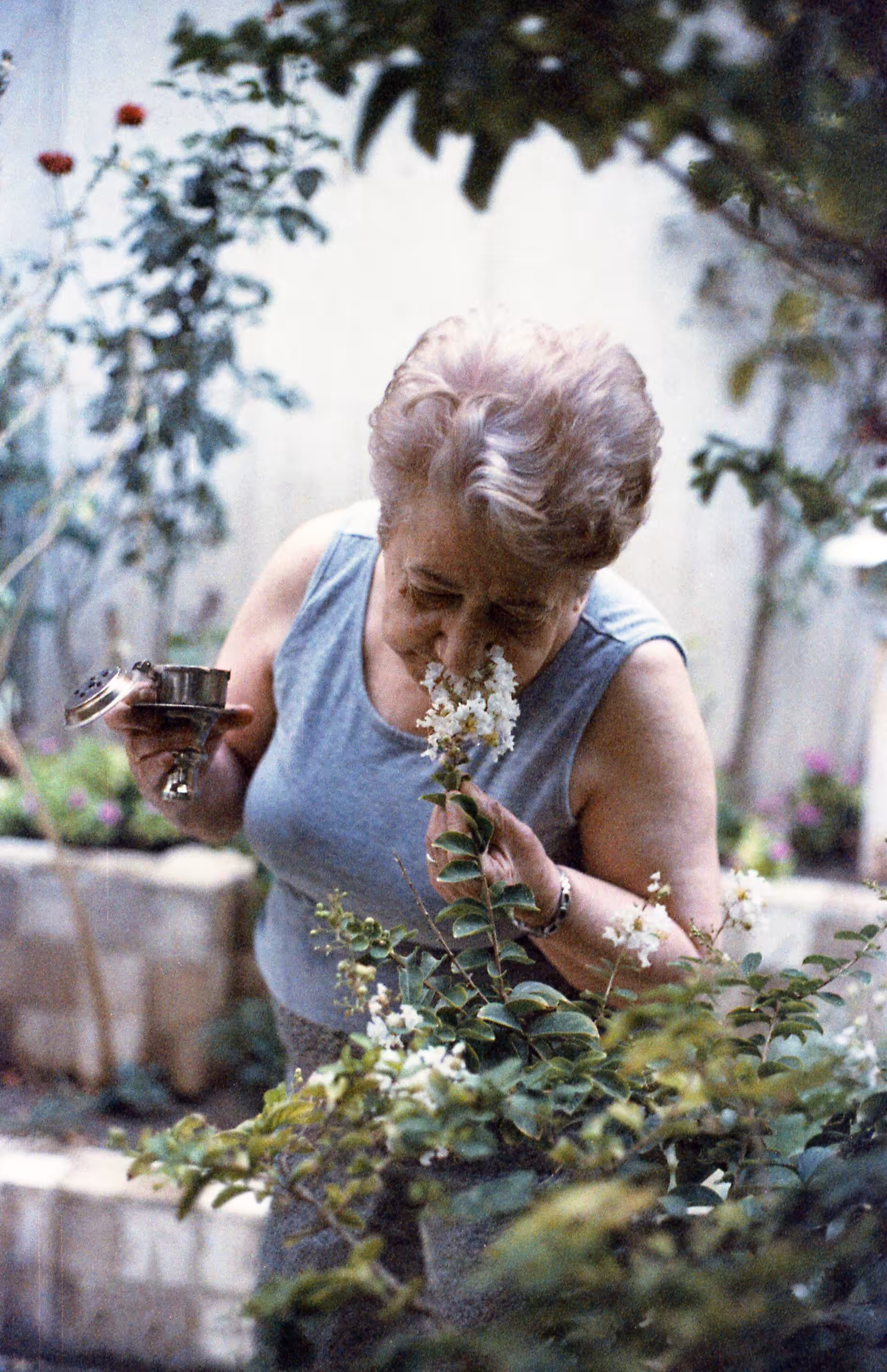 Grandmom in heavenly garden