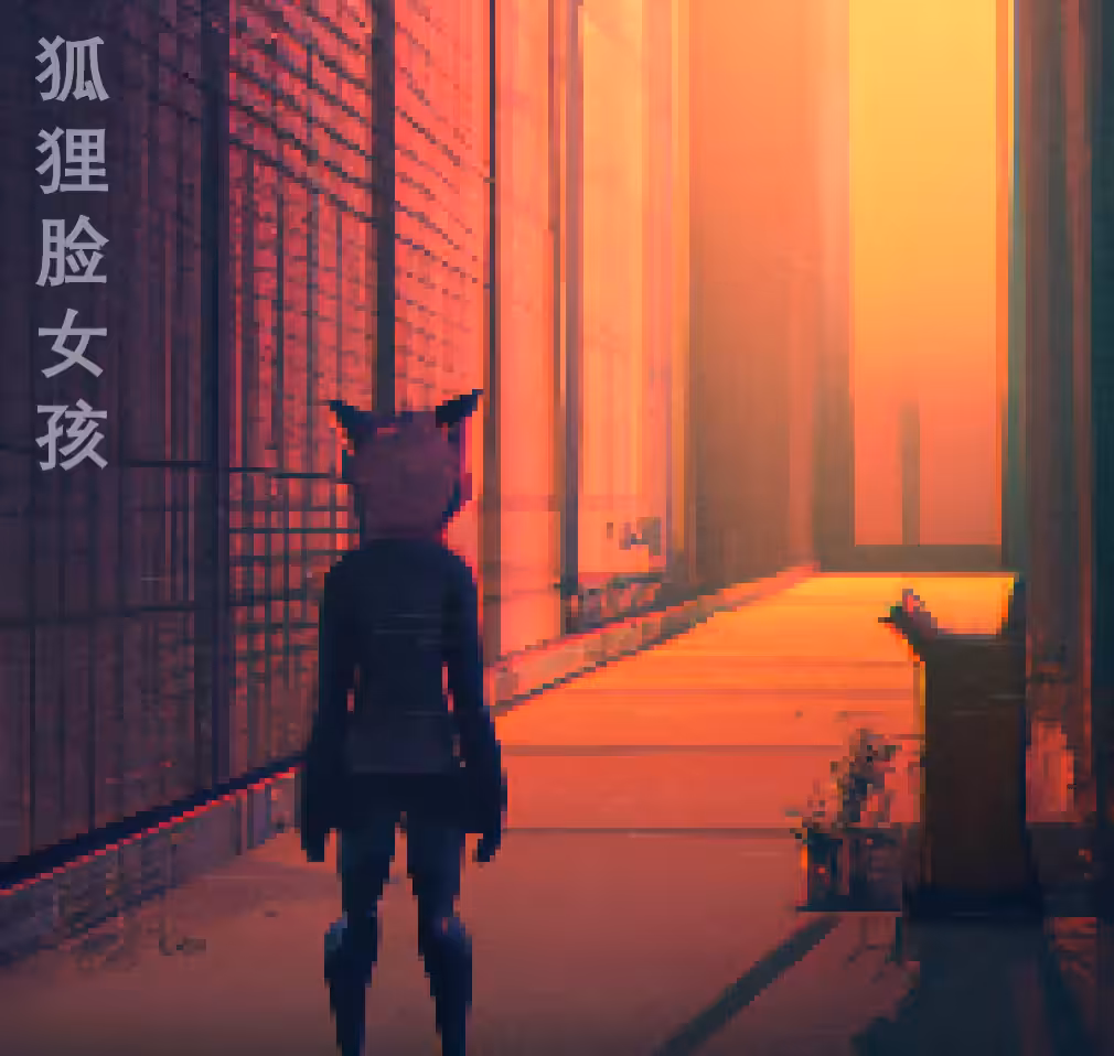 Fox faced girl