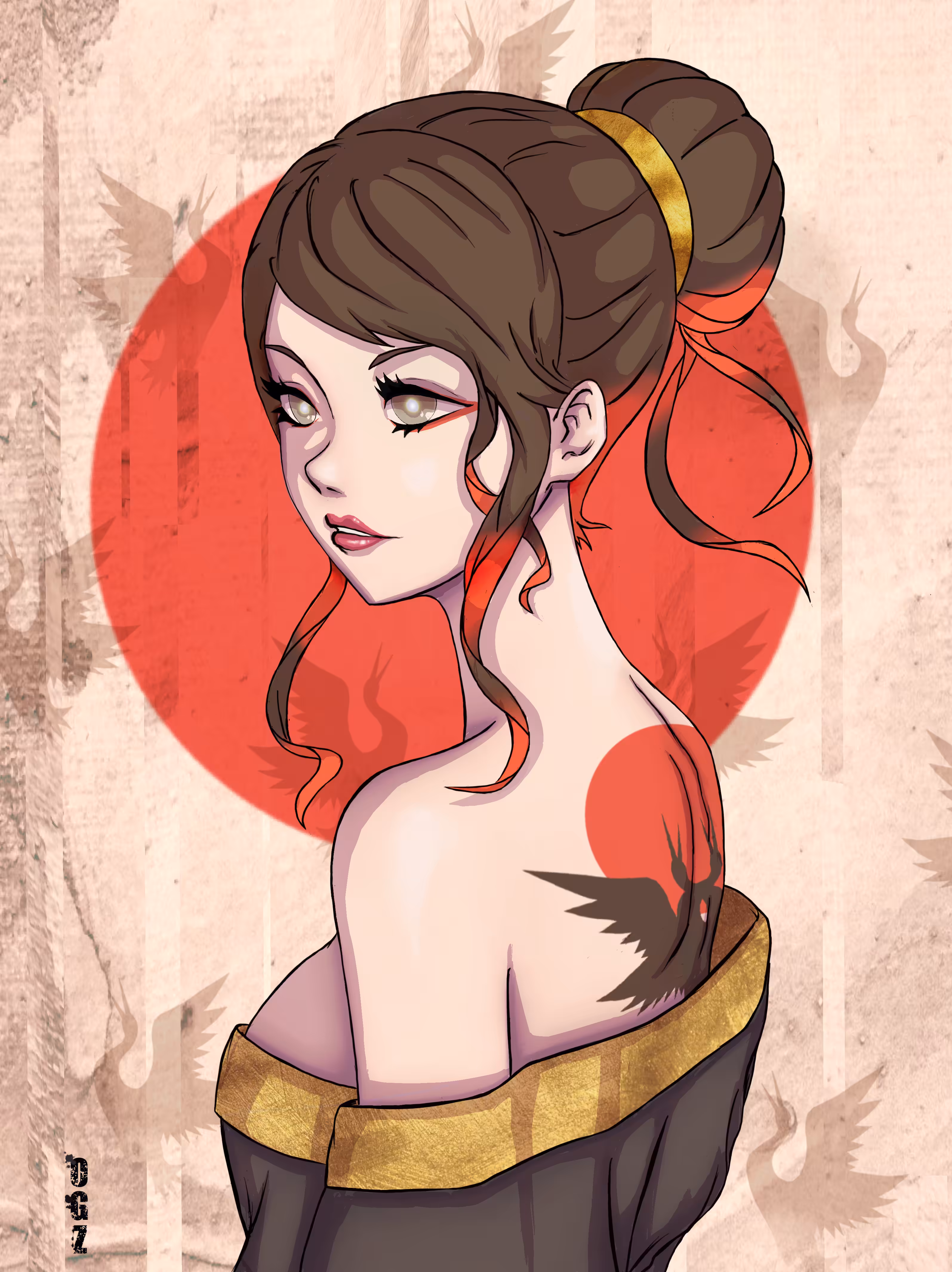 Traditional Japanese girl 