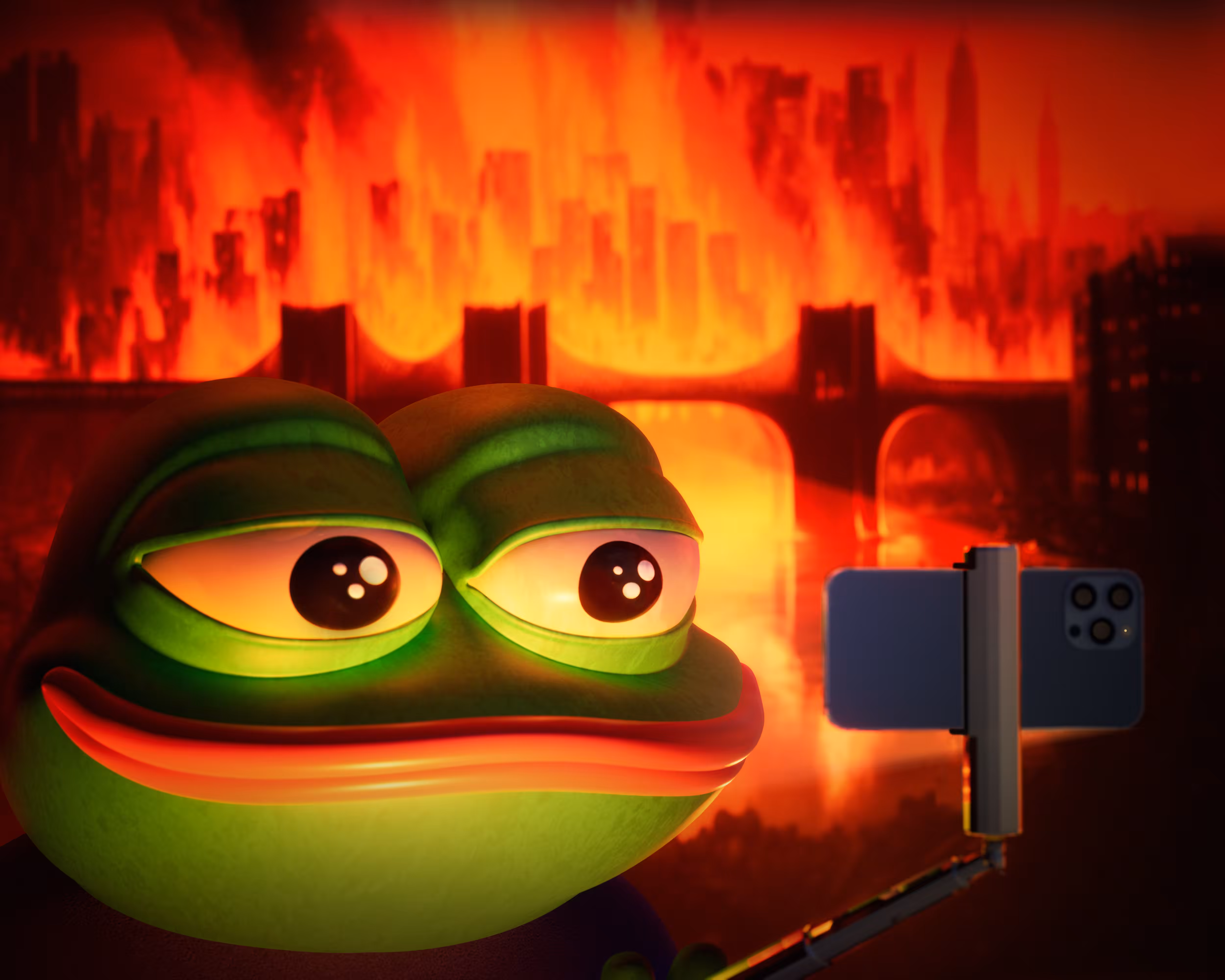 Pepe's Burning Snapshot