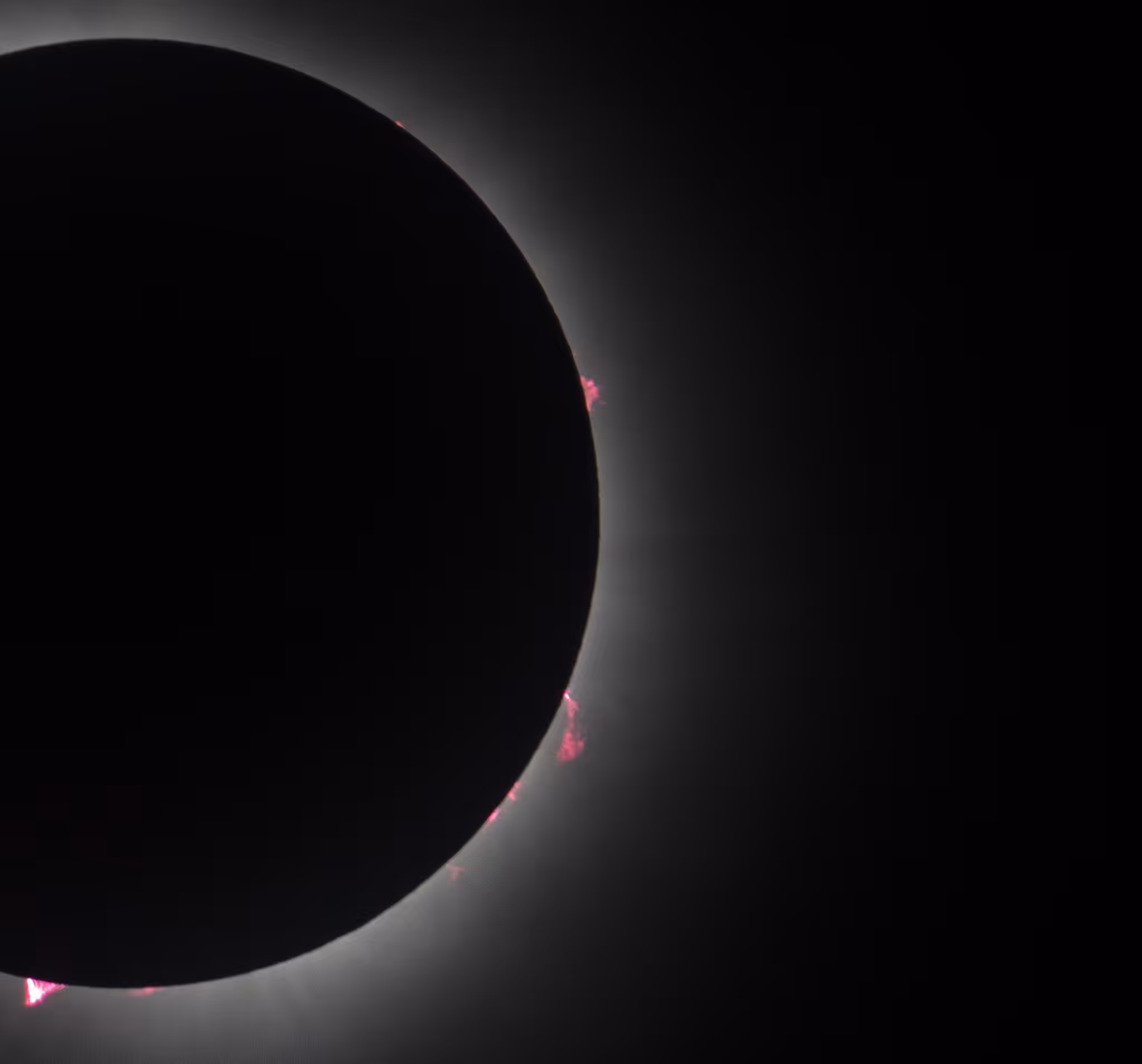 Totality Flares of Fire