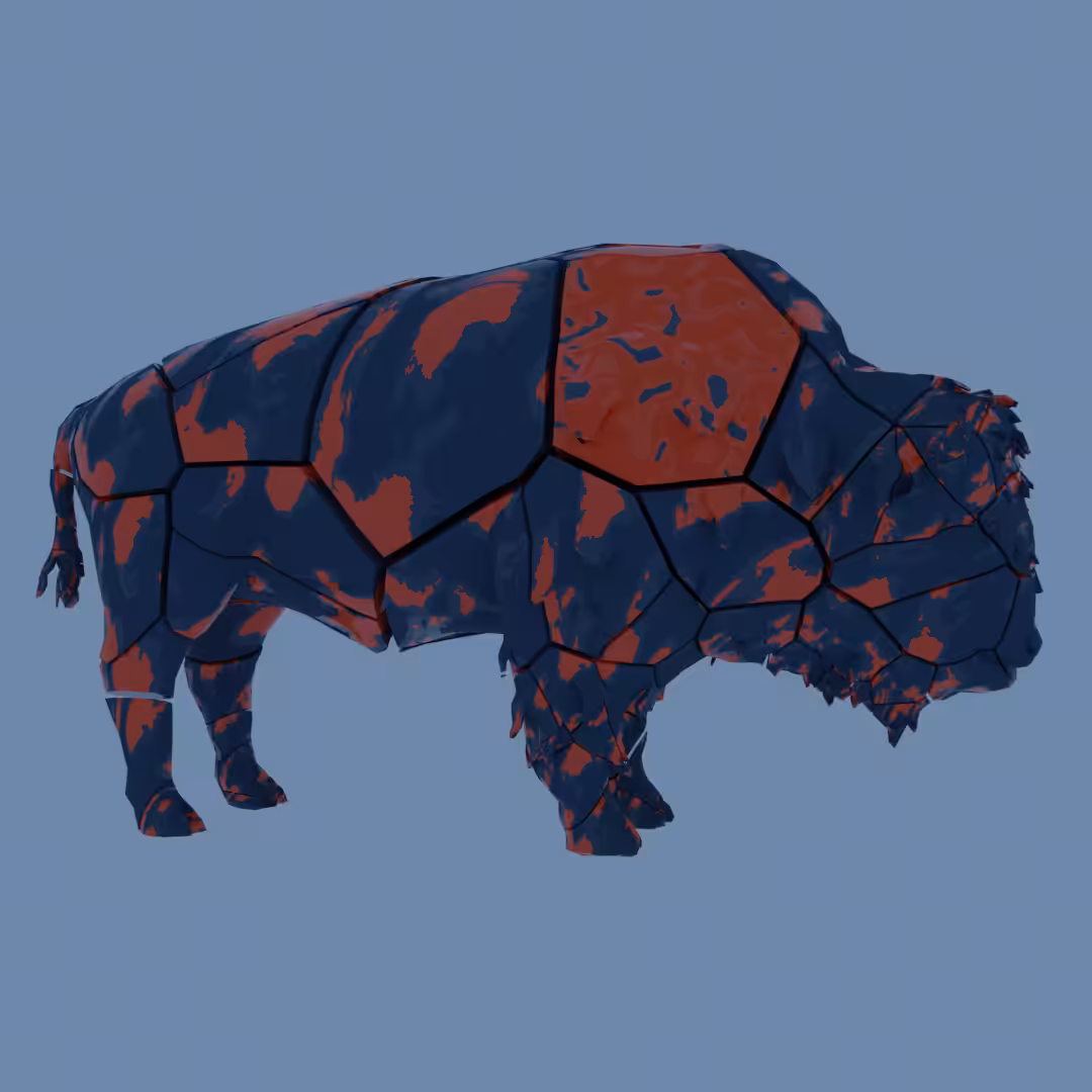 3D Buffalo Fractured