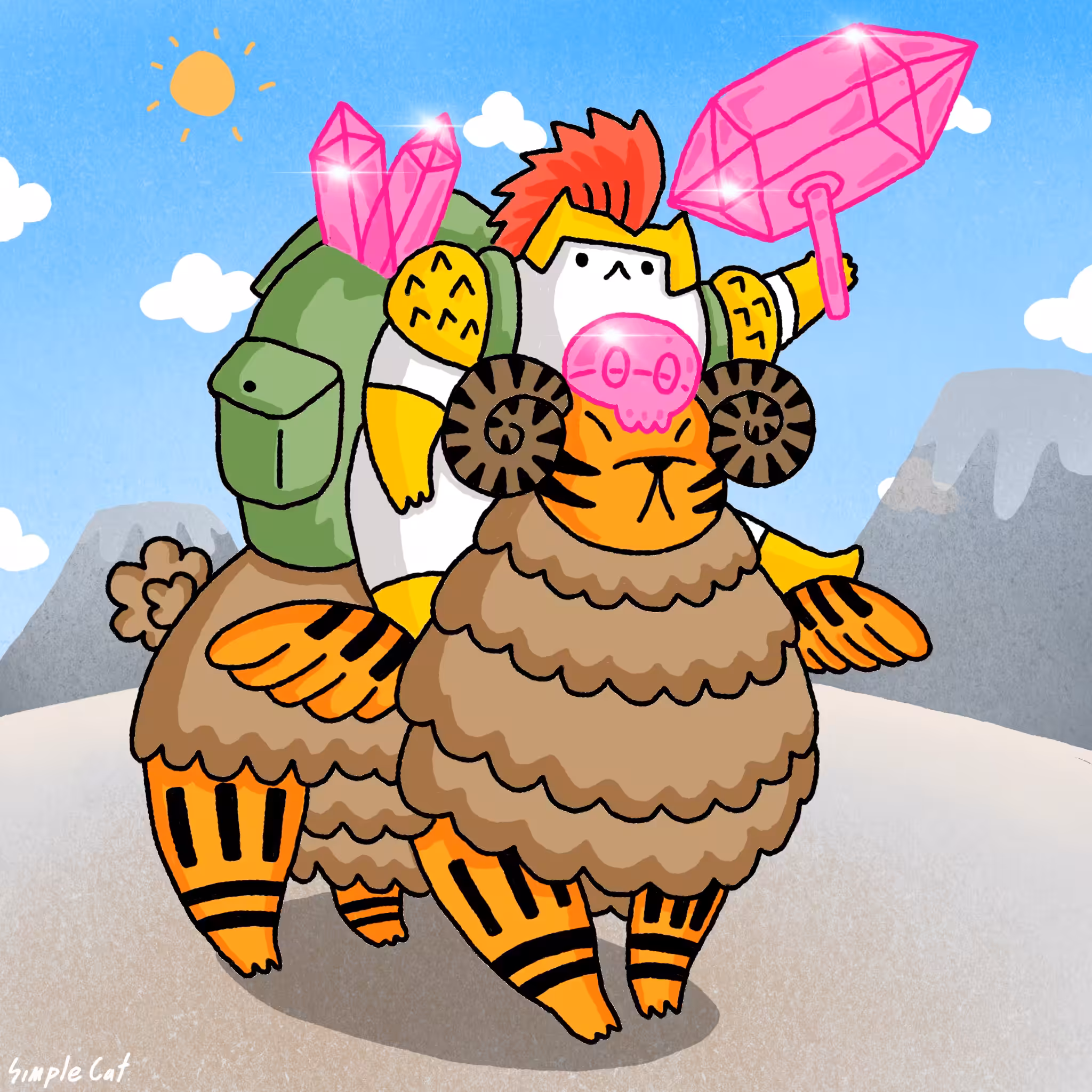 #11 Yellow hunter cat