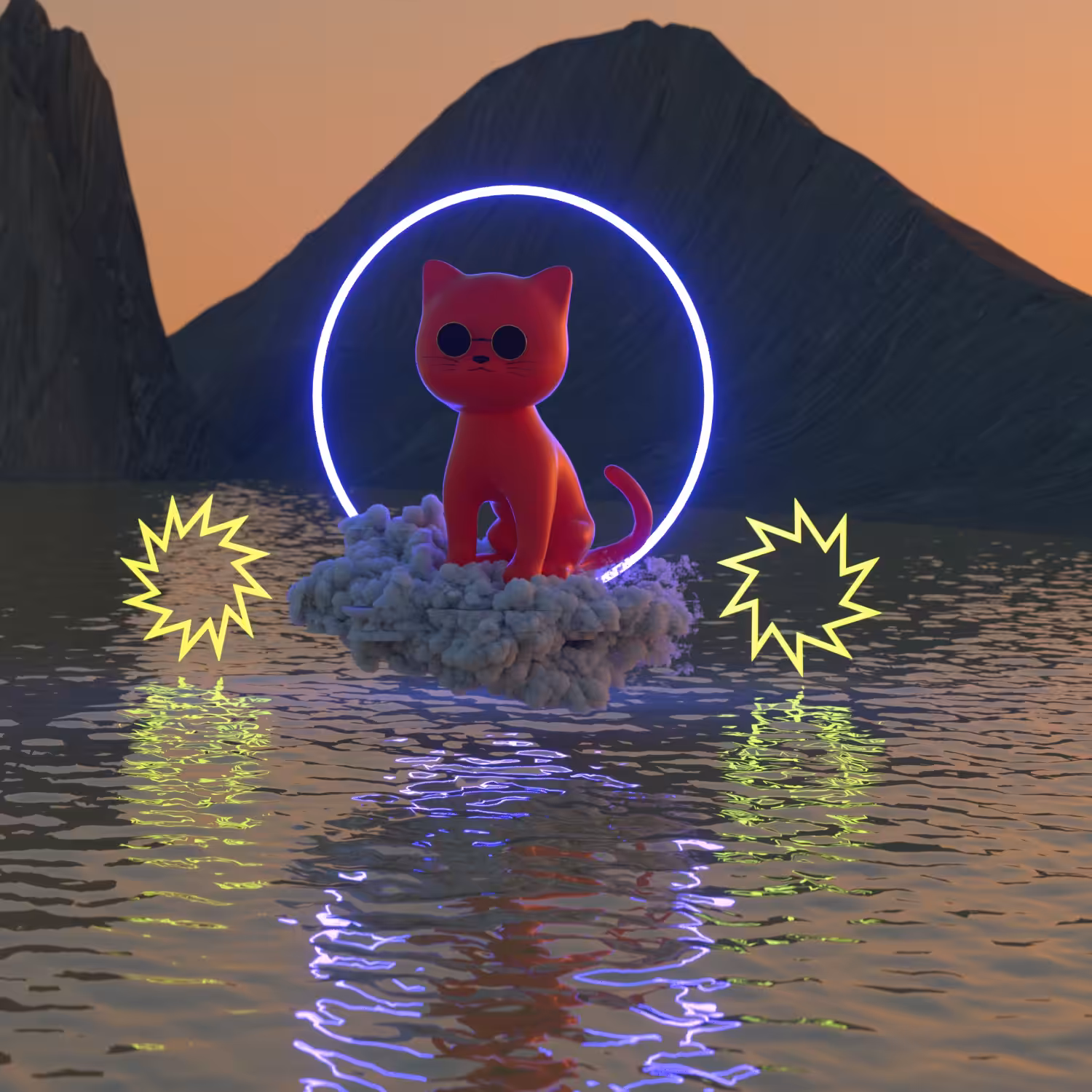 3D Meow Cat #160