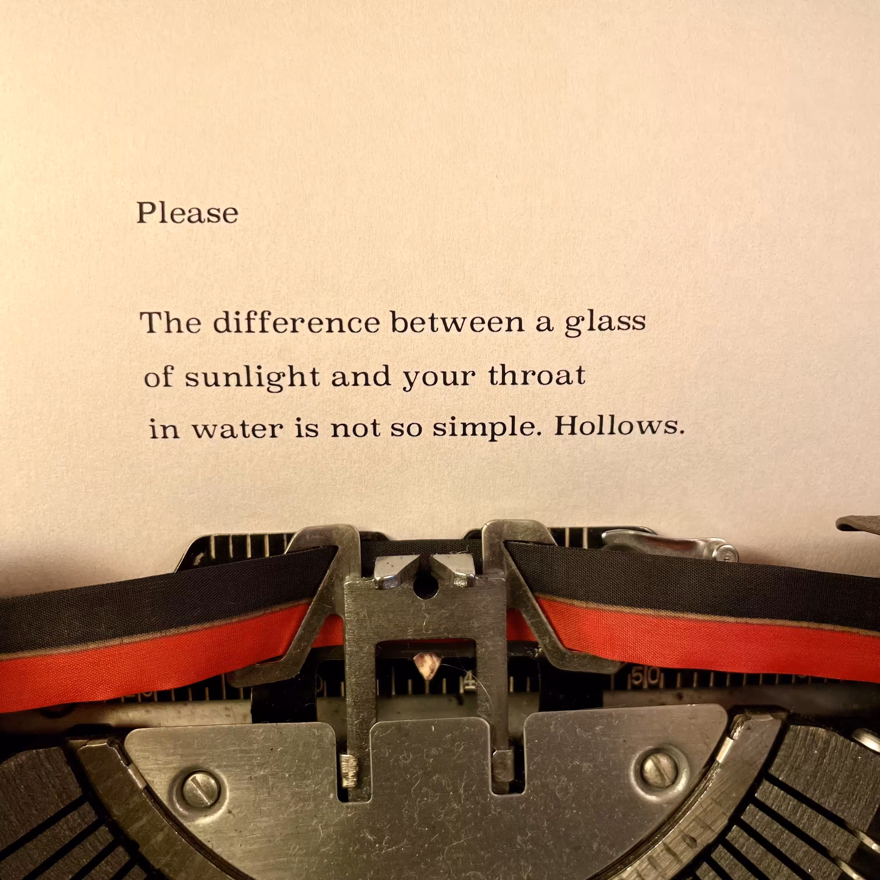 Love Poem Tercets: Please