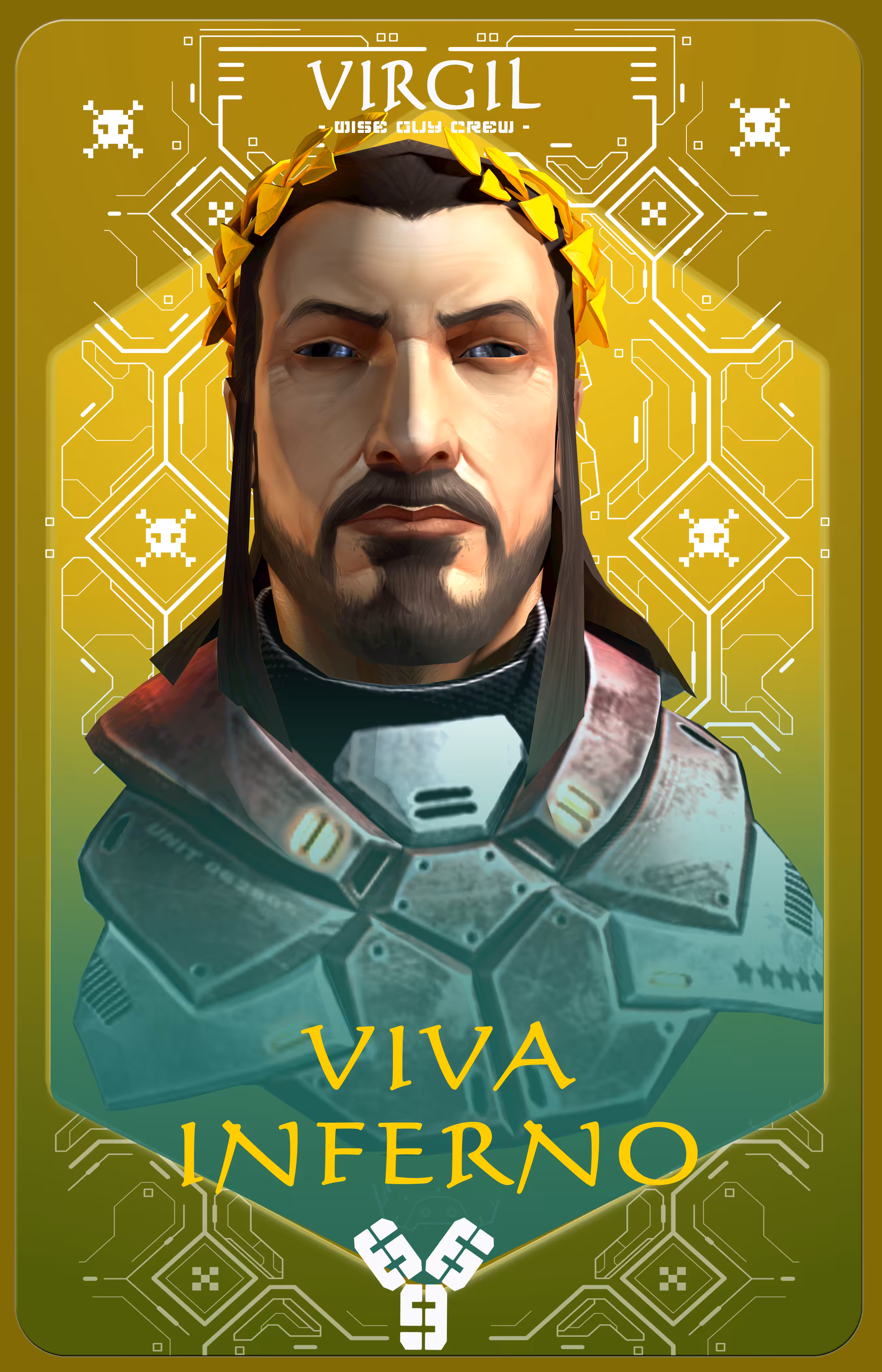 VIVA INFERNO - Character Setcard #2 - VIRGIL