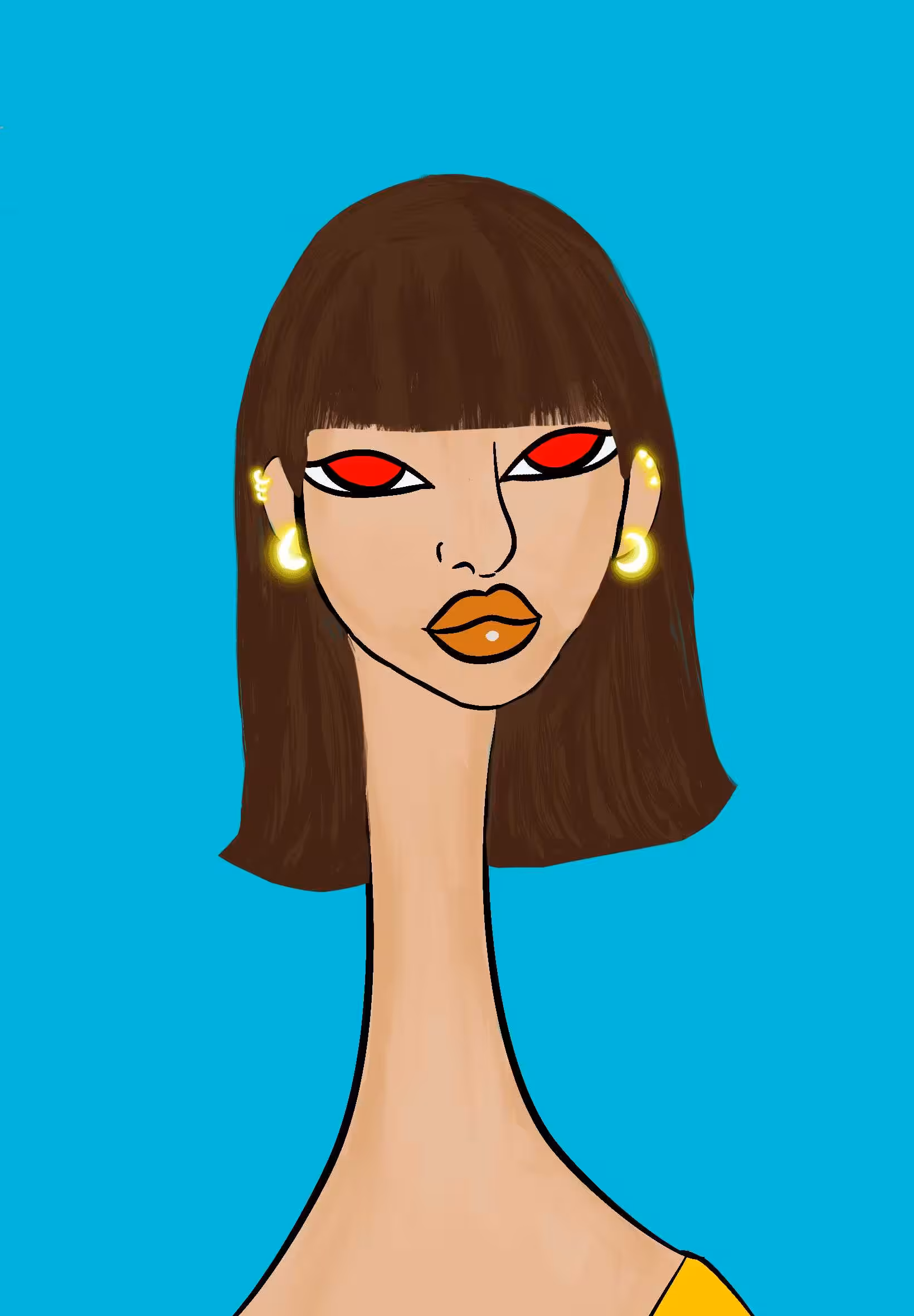 Long Neckie Ladies: Long Neckie Lady #2060