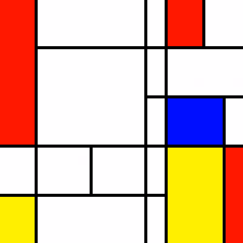 compositioninredblueandyellow.art, (NFT) #108