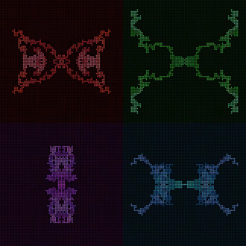 Dither Creatures 2x2 #23