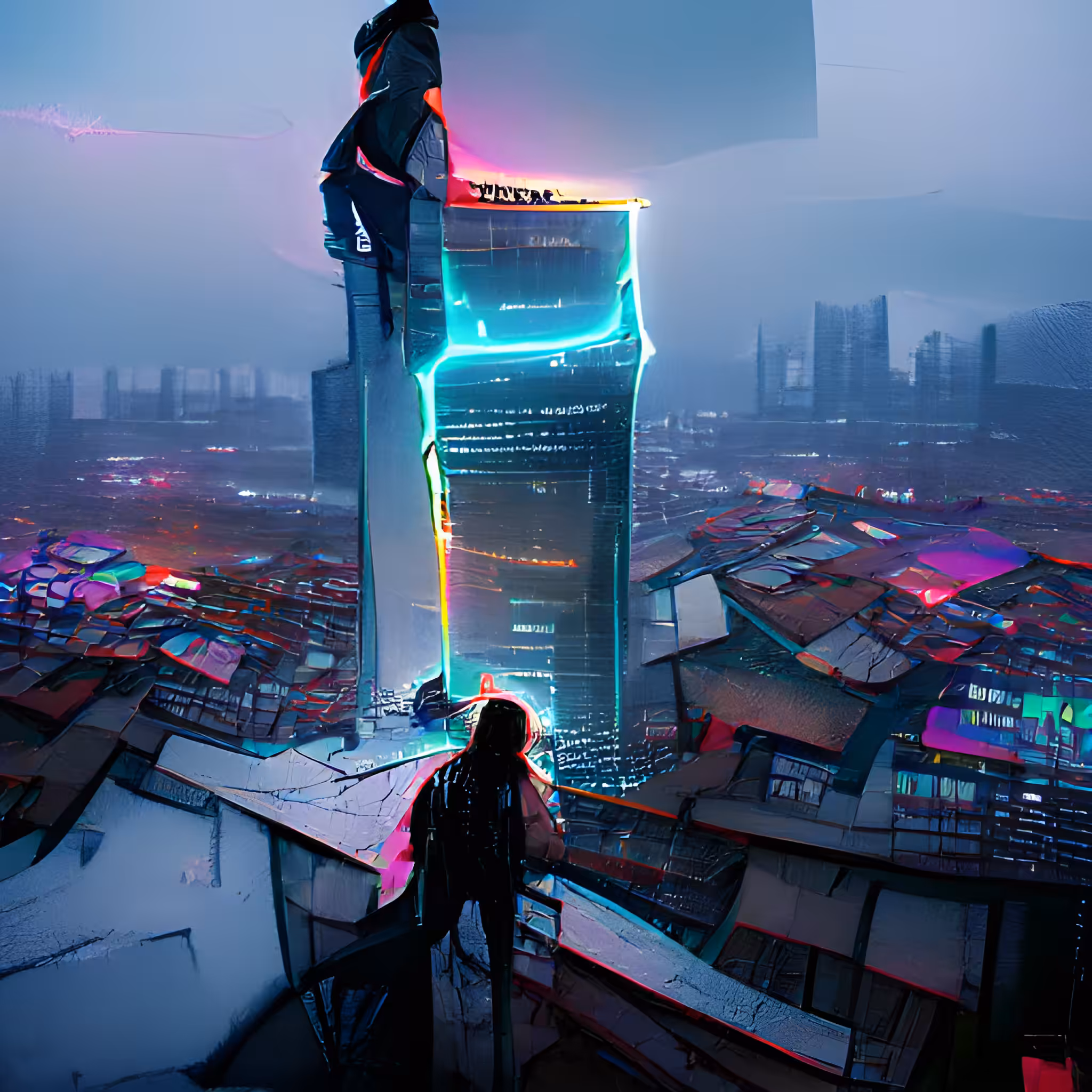 Cyberpunk Cityscape #08
