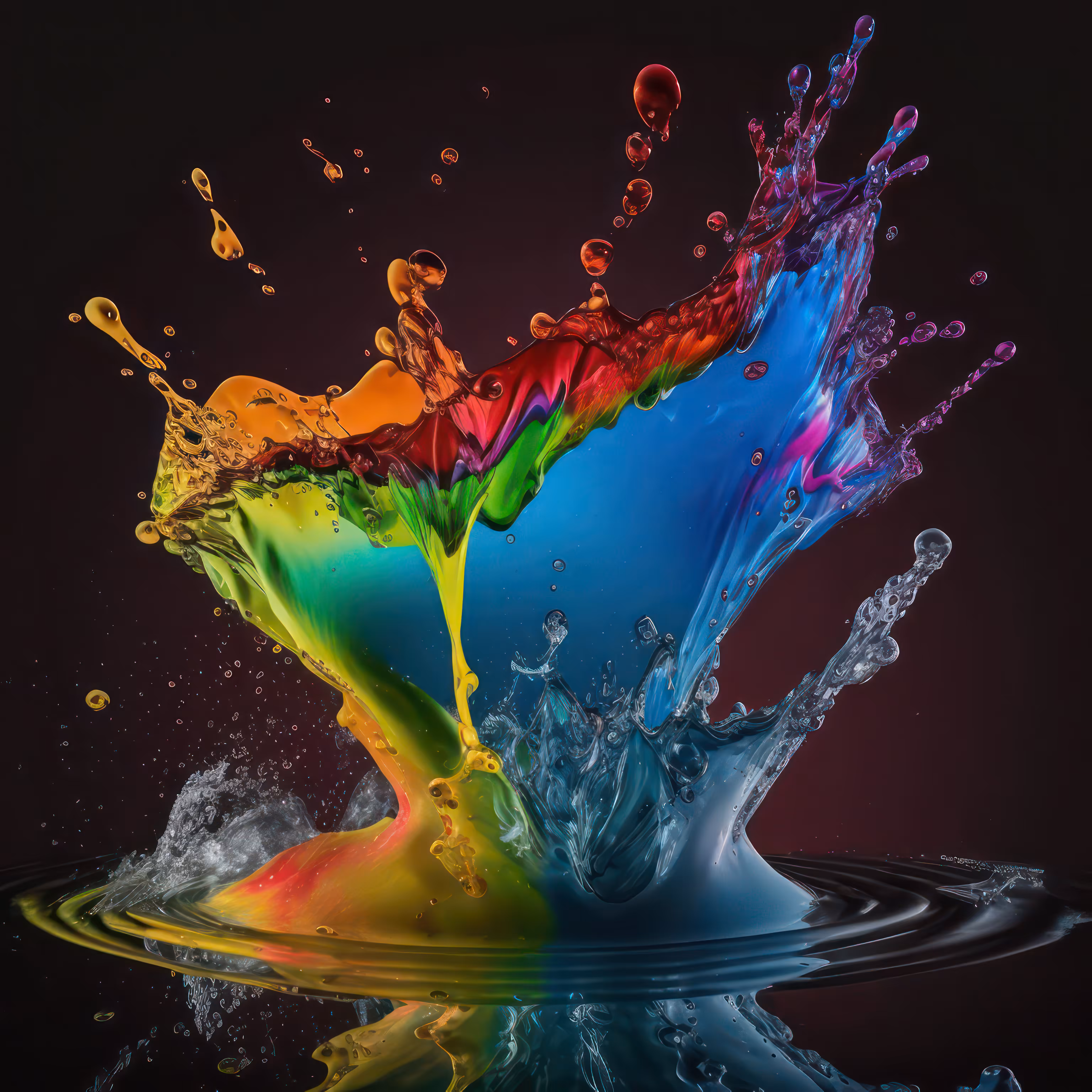 Prismatic Raindrop Surprise