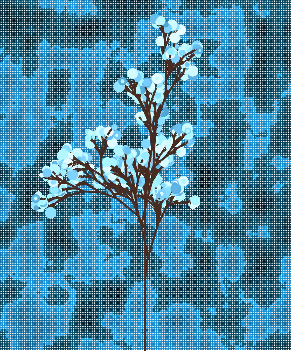 The Algorithmic Beauty of Blue