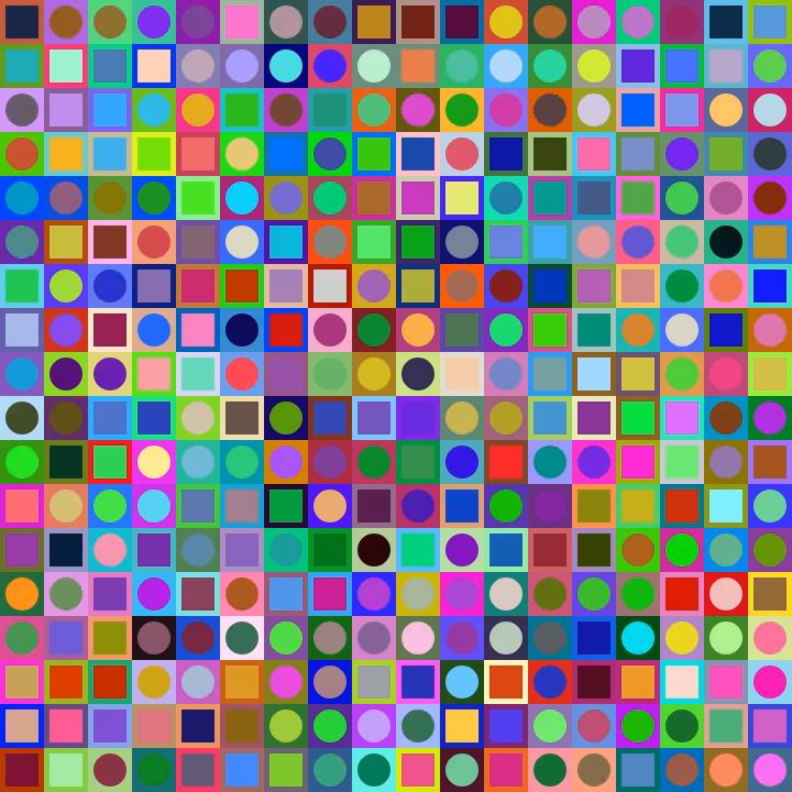 Square Dot Composition #129