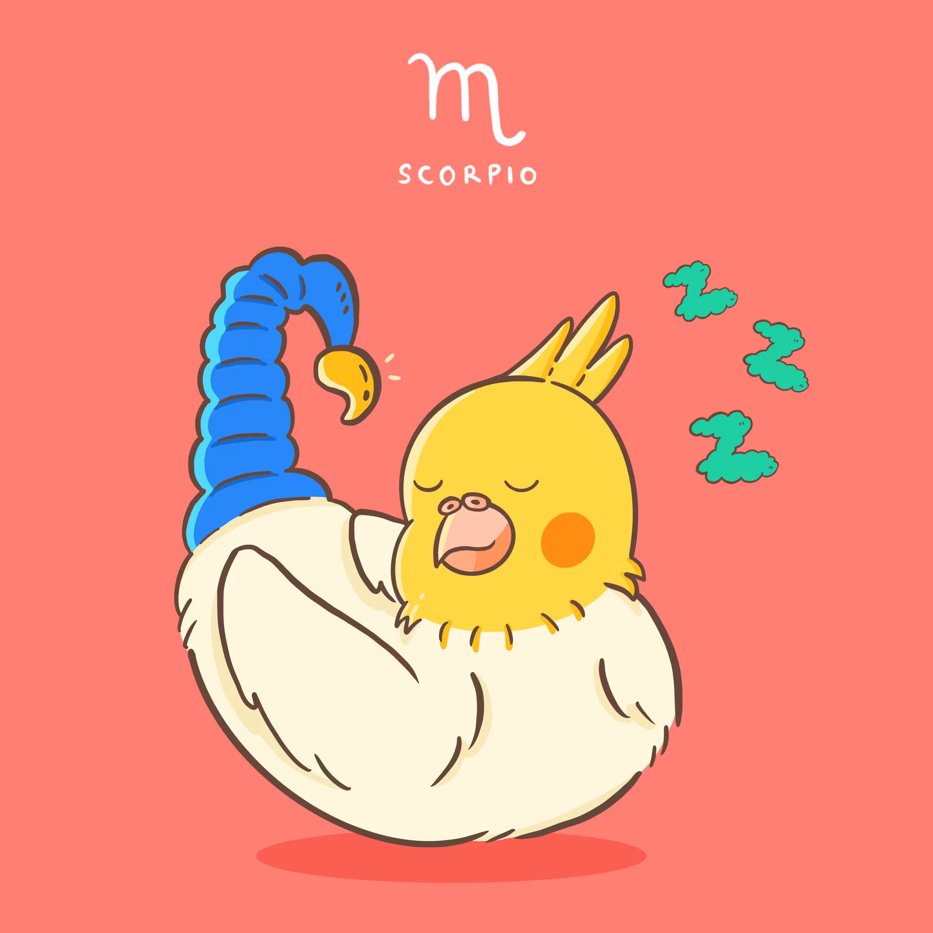 Cockatiel Bird - Scorpio ♏️