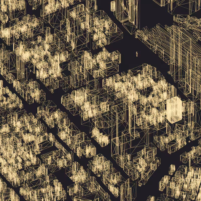 Wireframe City: Tokyo Shibuya #79
