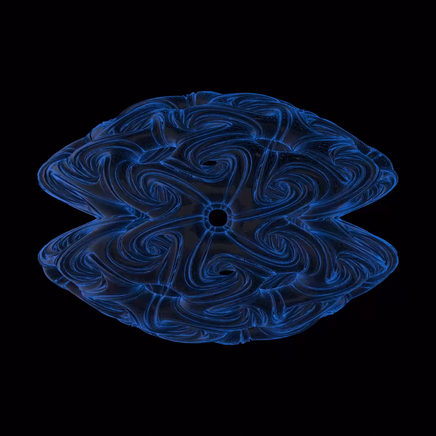Blue jellyfish brain
