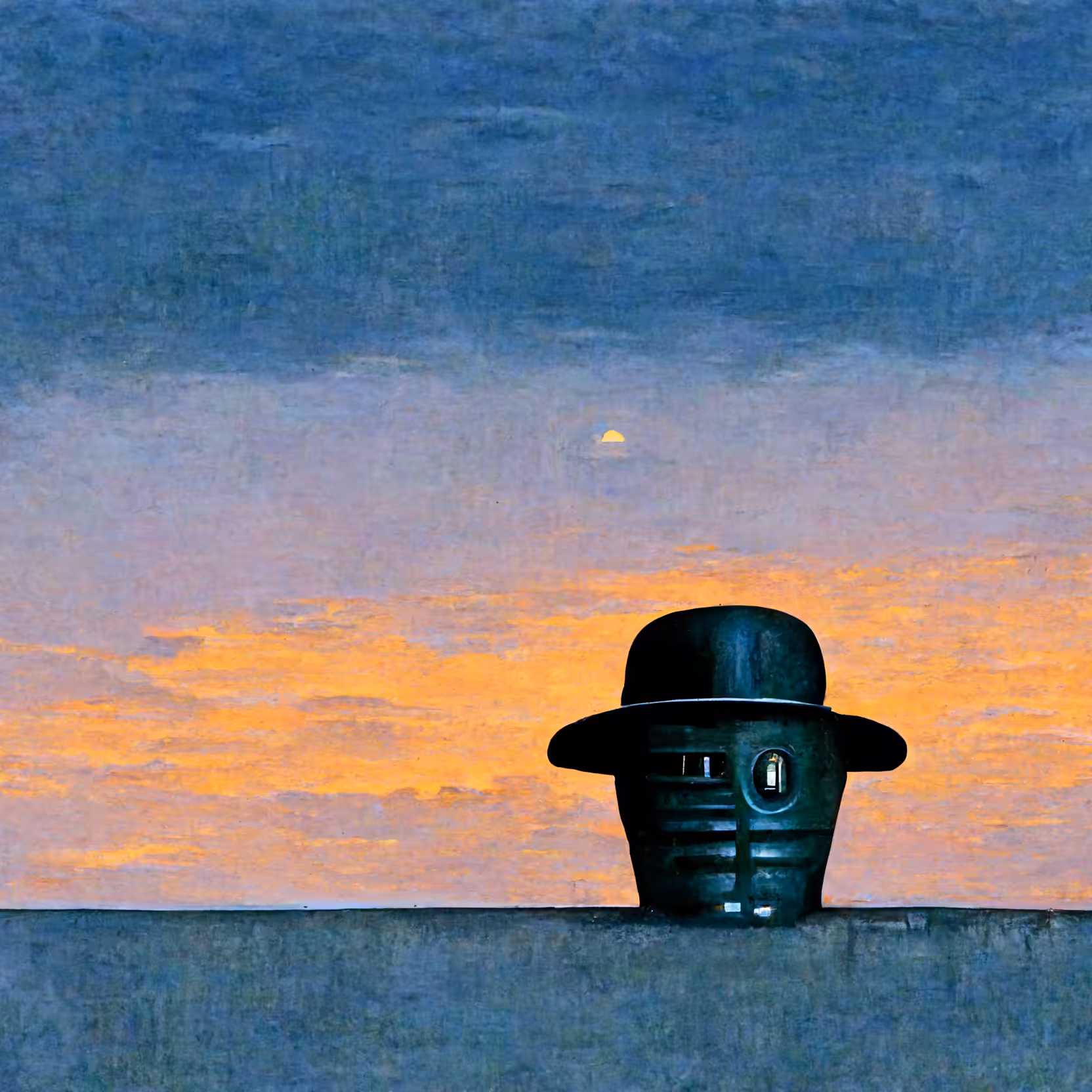 Even robots can lose their heads. 