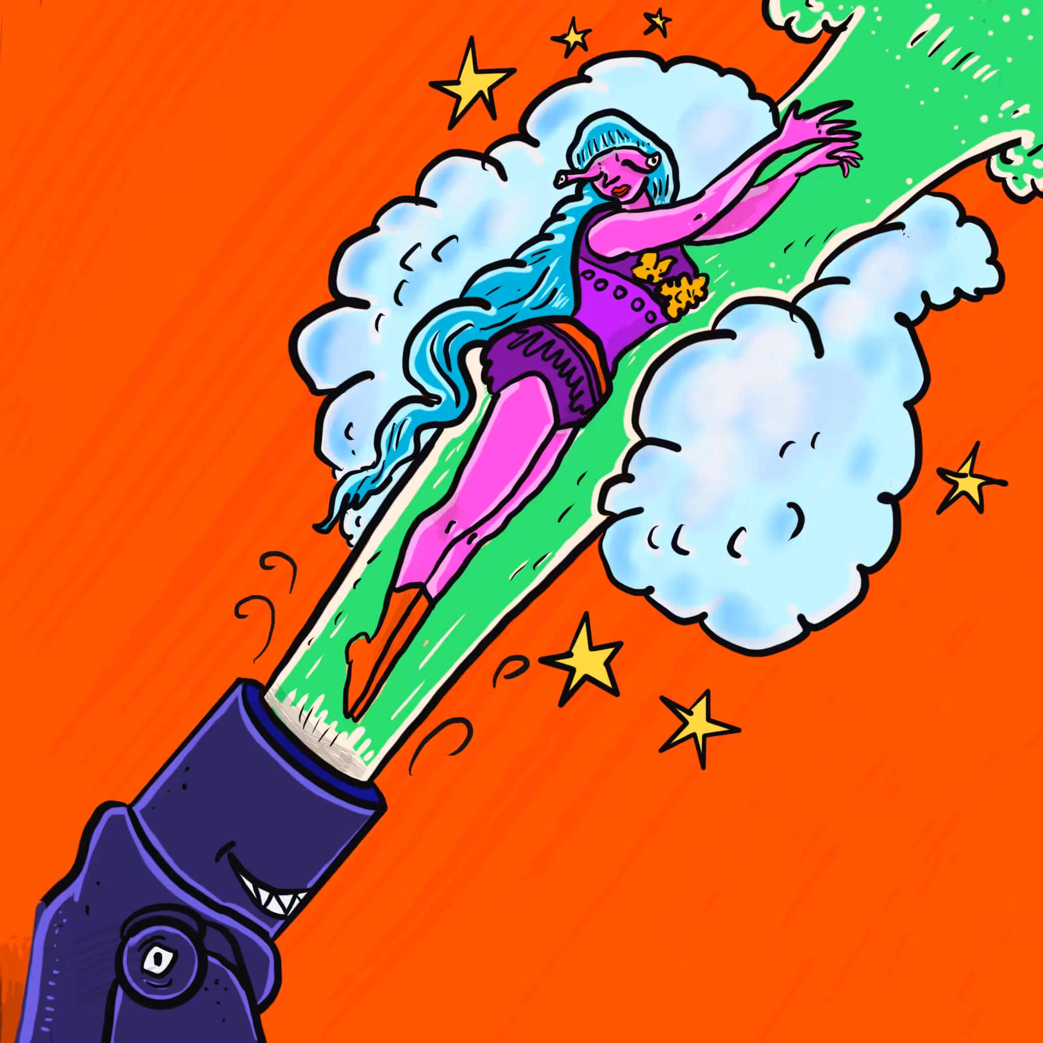 Gooelda the Almost Human Cannonball