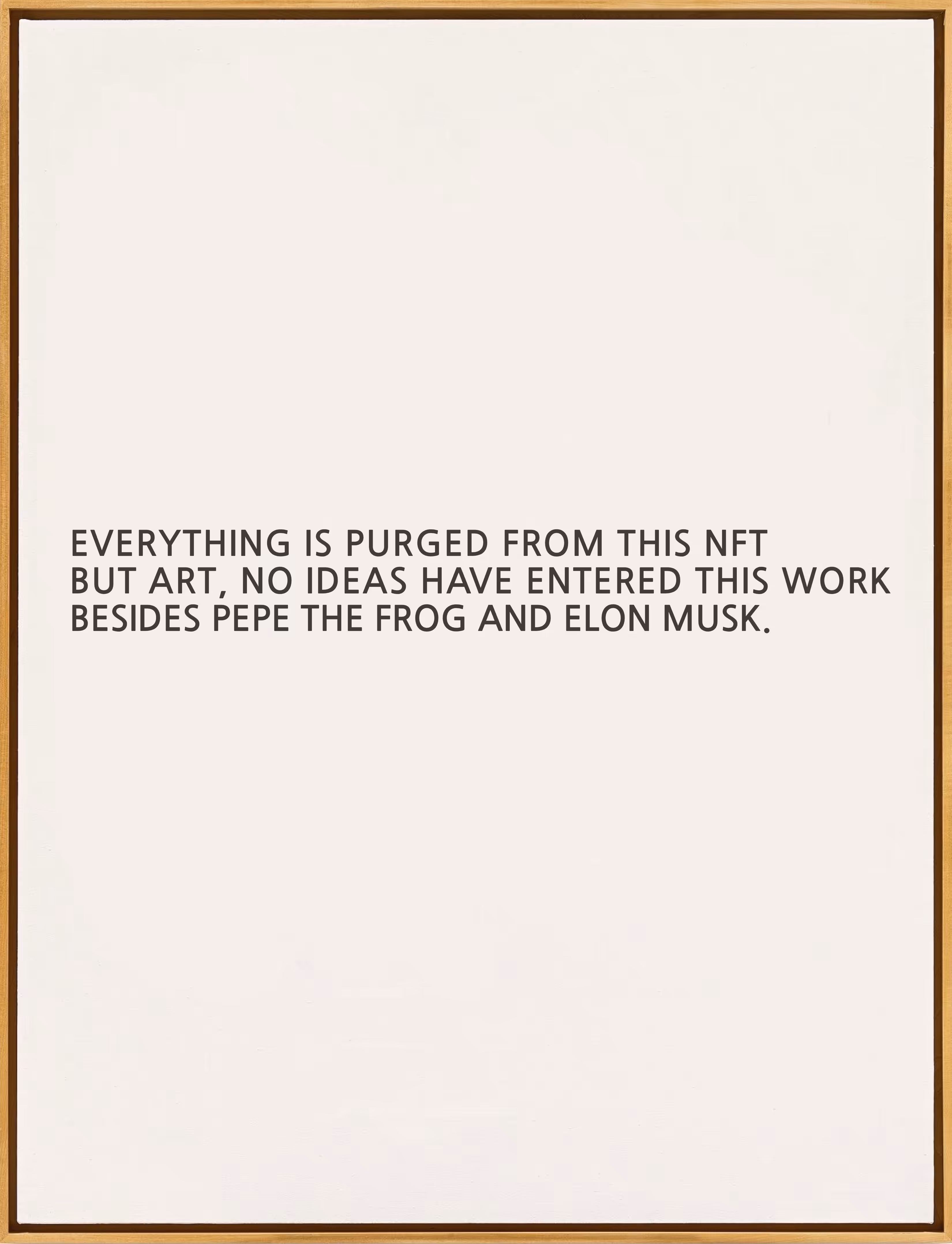 Everything is Purged From This NFT