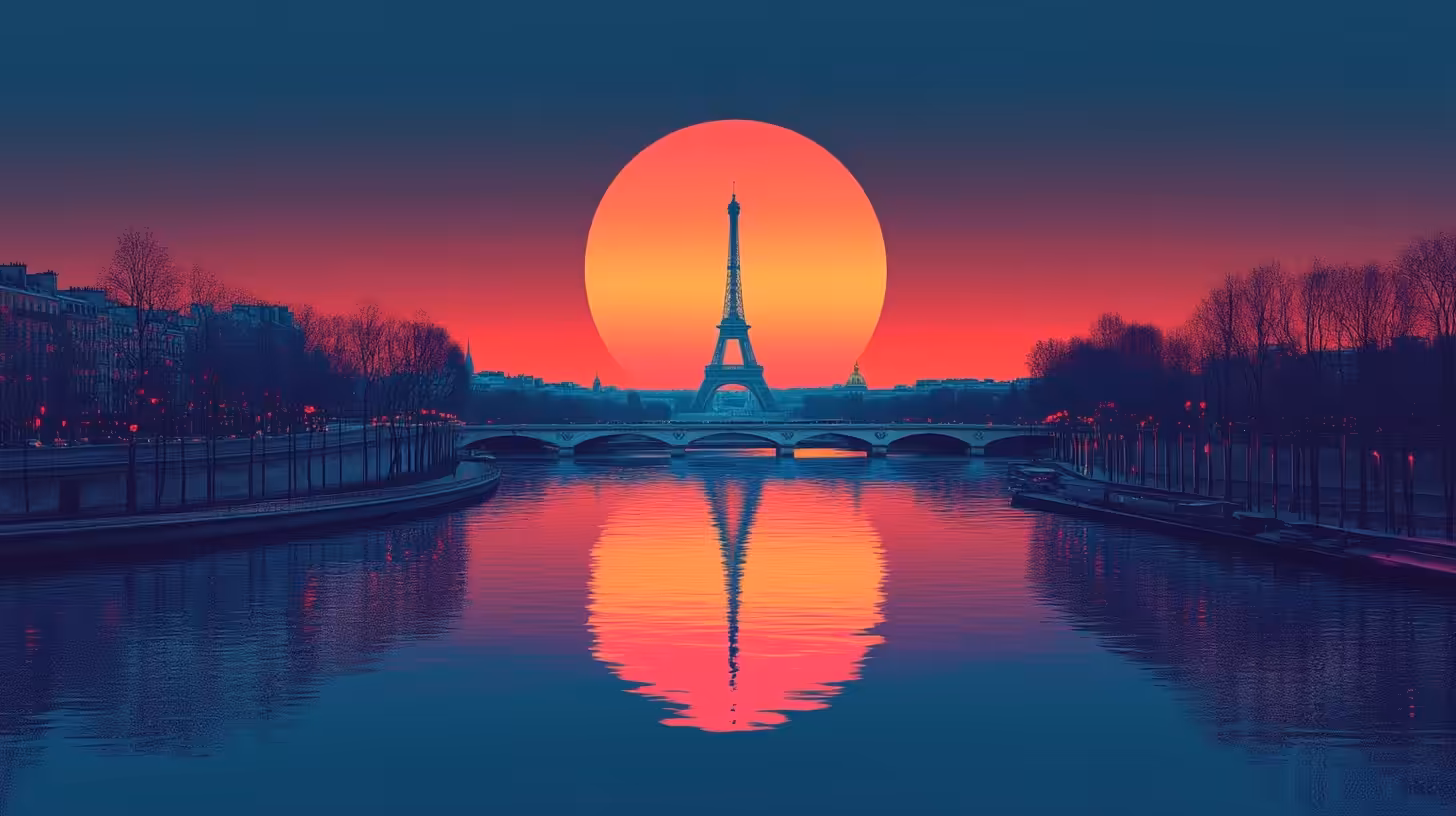 Sunset on Paris