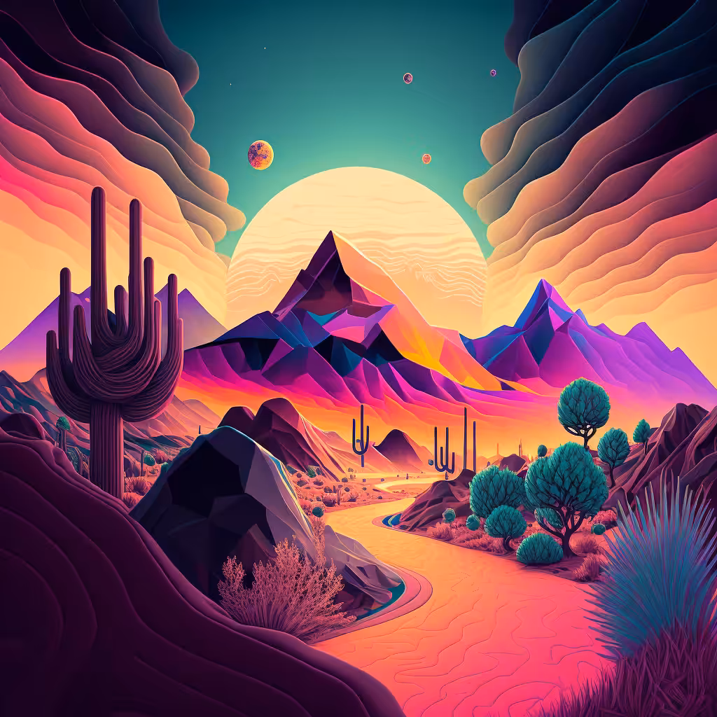 Psychedelic Landscape #54