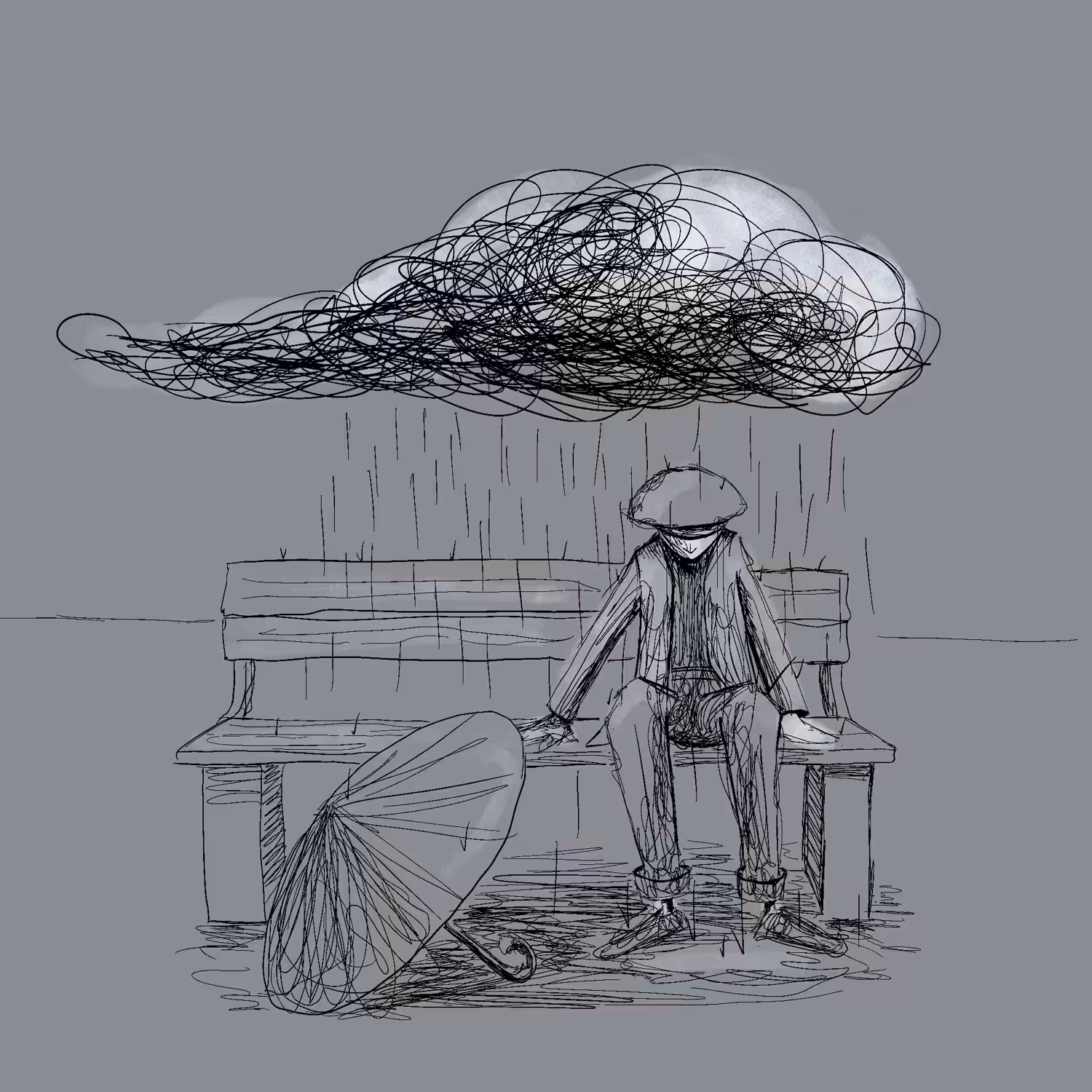 it rained every time I was thinking about her