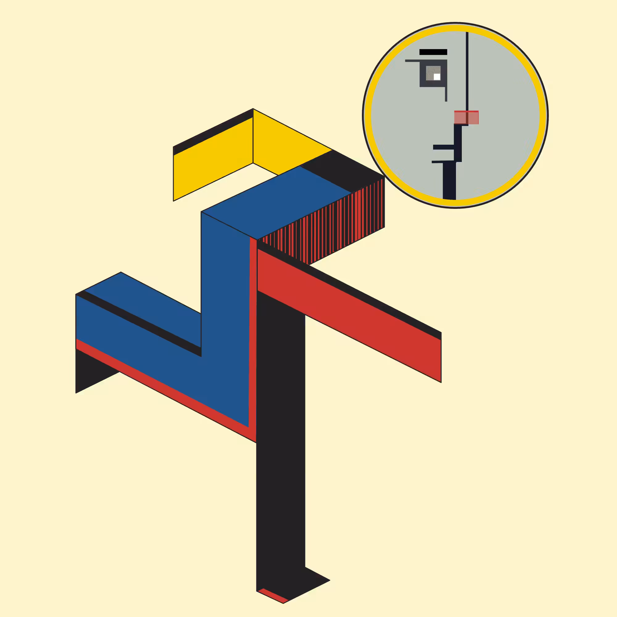 Bauhaus Faces: #014 - Ready, Set, Go!