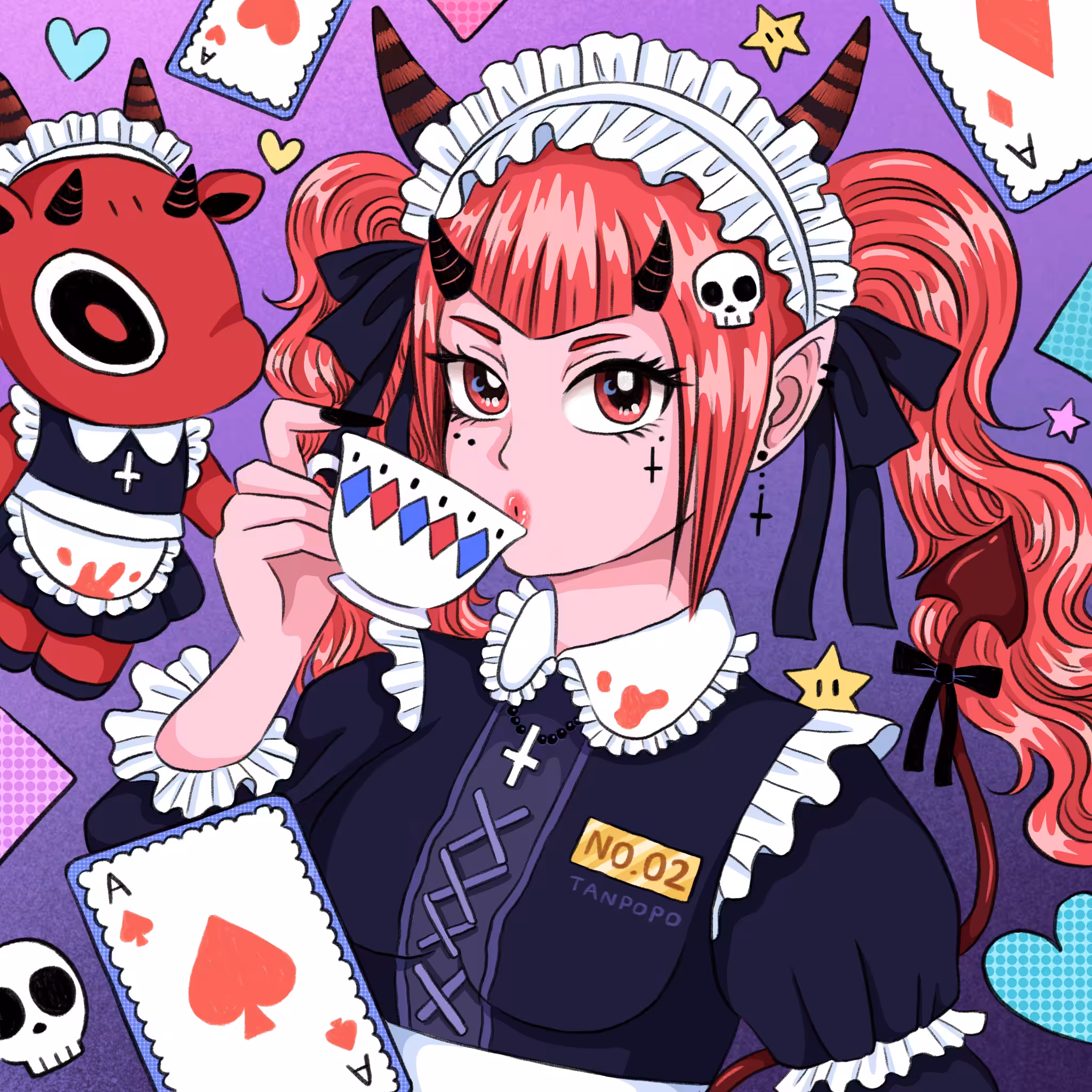 ANIME GIRL NO.02 X 666 Friday's Goat (RARE)