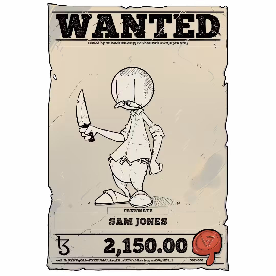 SAM JONES | TEZOS PIRATE 507/666