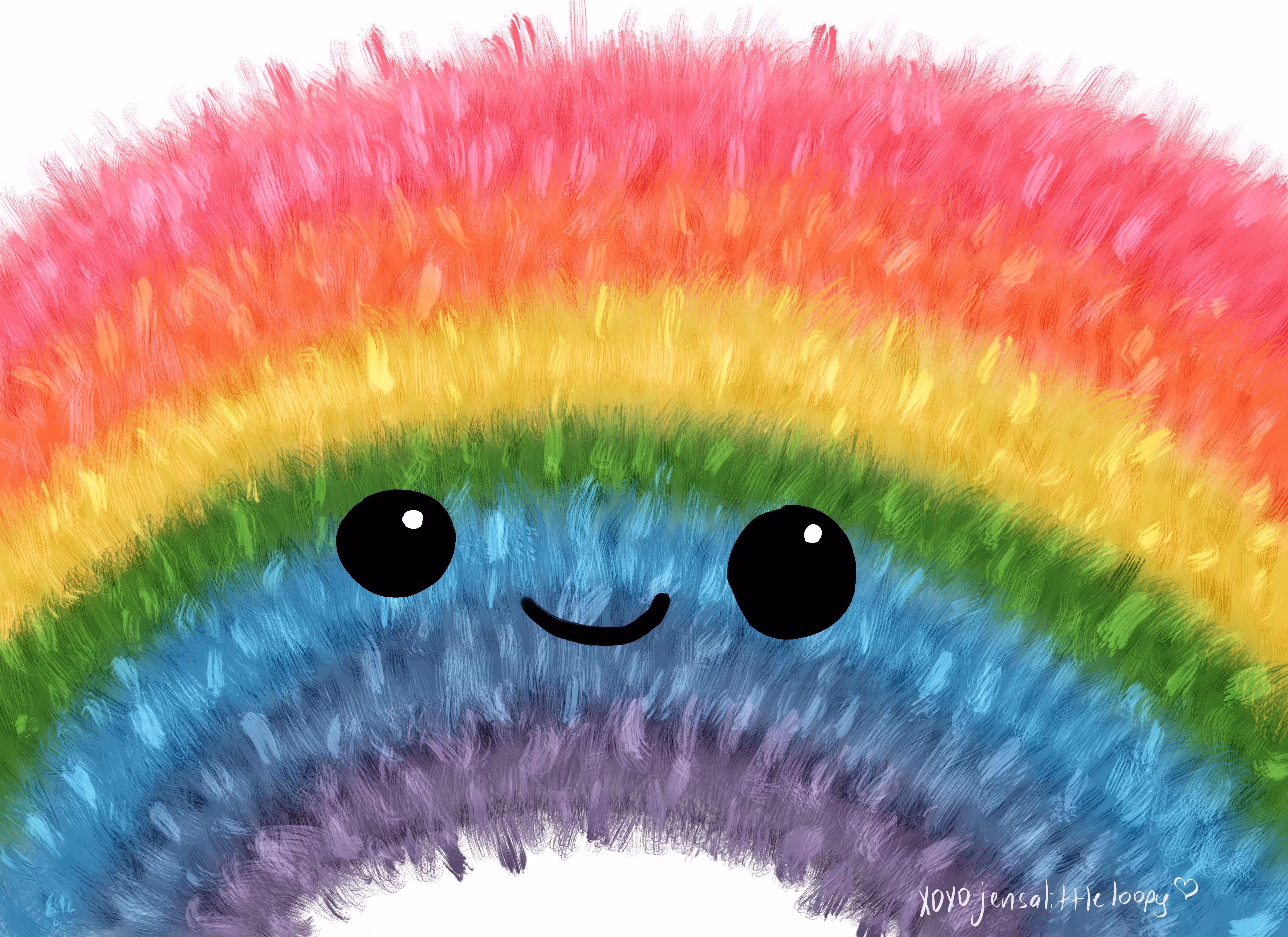 Furry rainbow