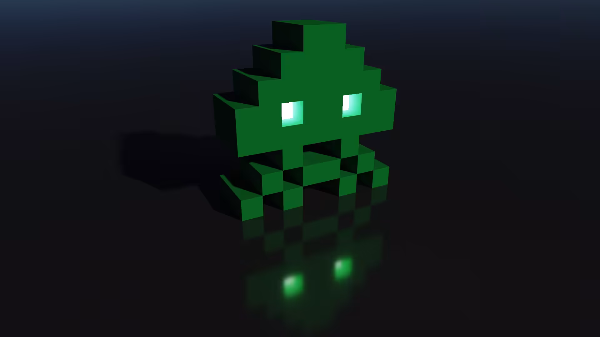 3D retro: Space Invader 3