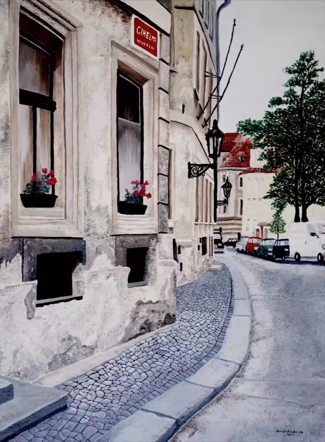 Light of Czech Street Landscape