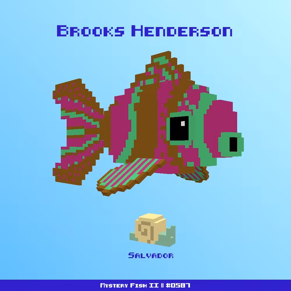 Brooks Henderson :: Mystery Fish 0587/1000 