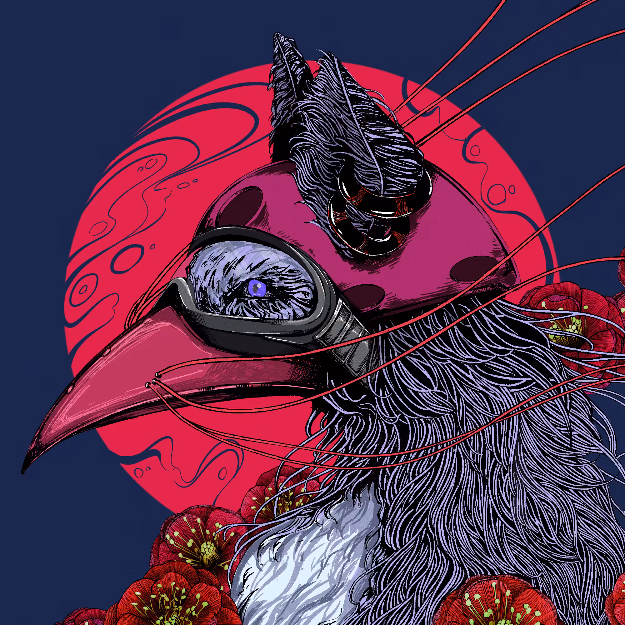 Fox (Plague mask)【Red】