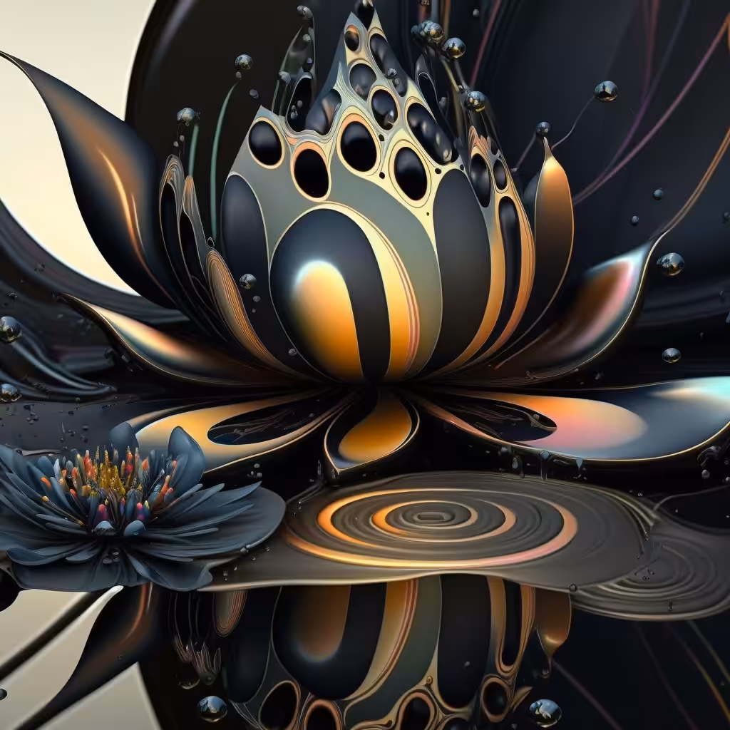 Gold Water Lilly