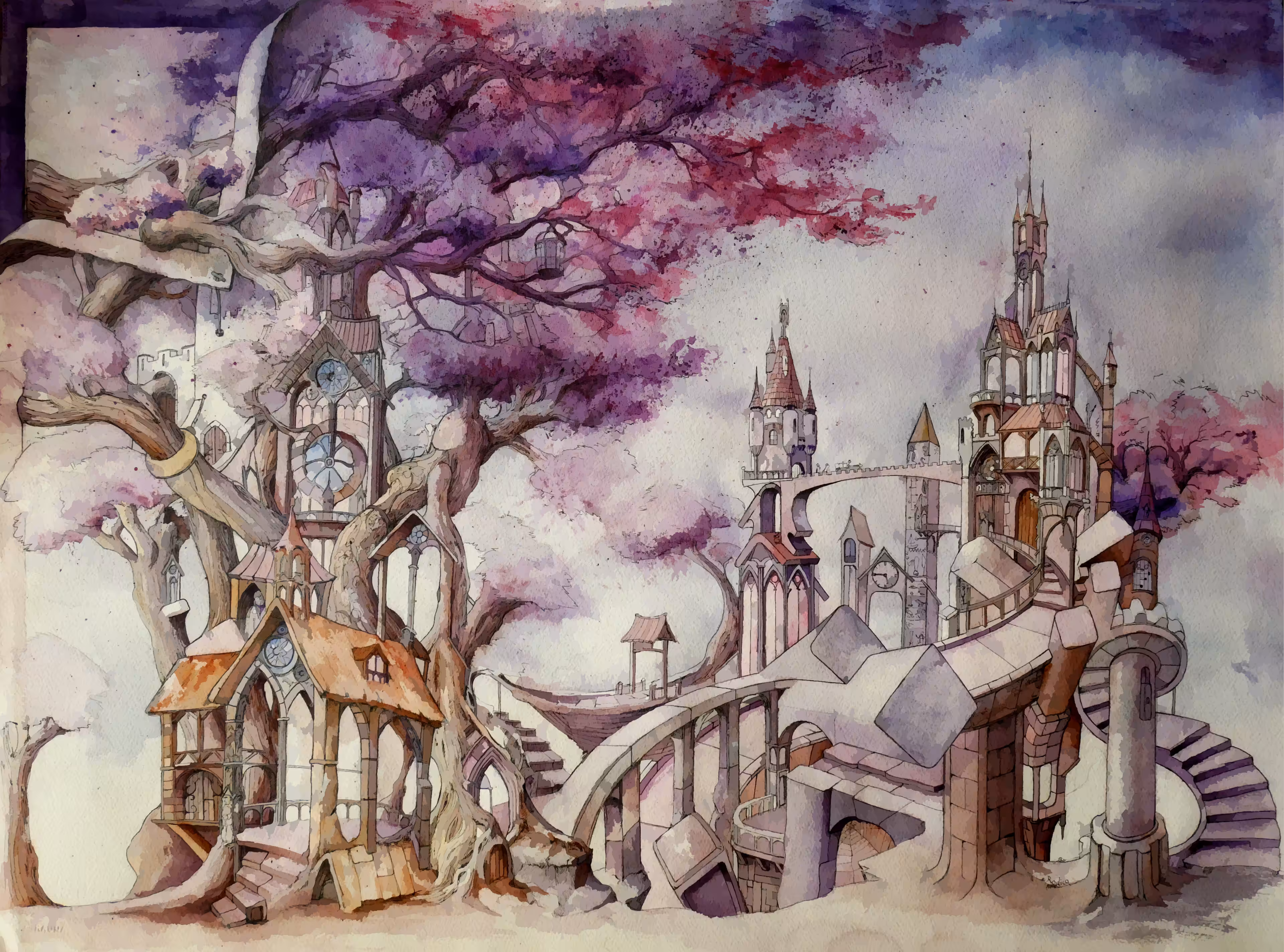 Watercolor Universe 01