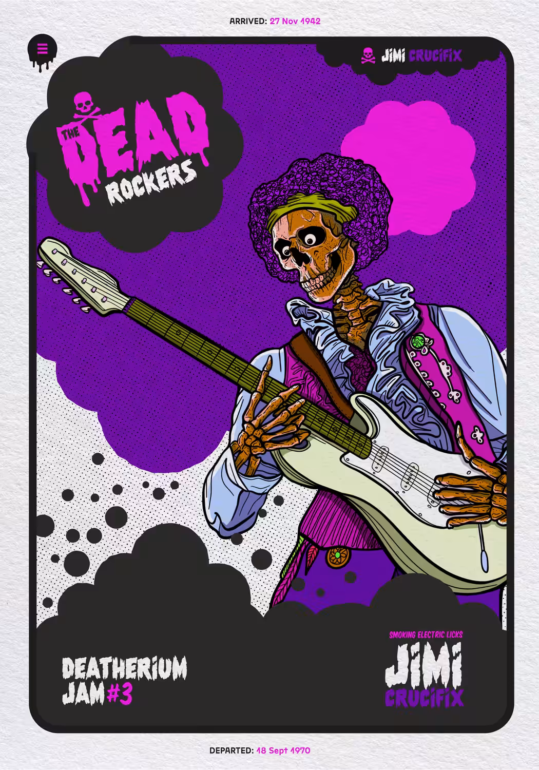 Dead Rockers JIMI CRUCIFIX #3