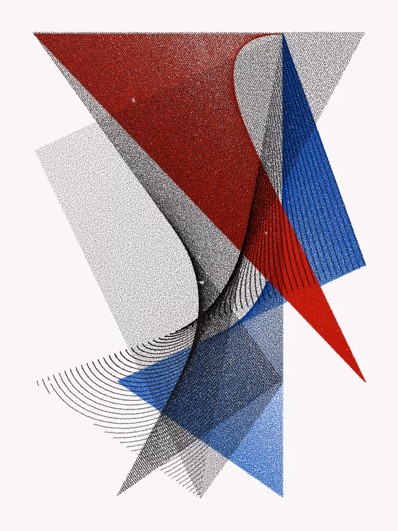 Composition #311 (Red / Blue)